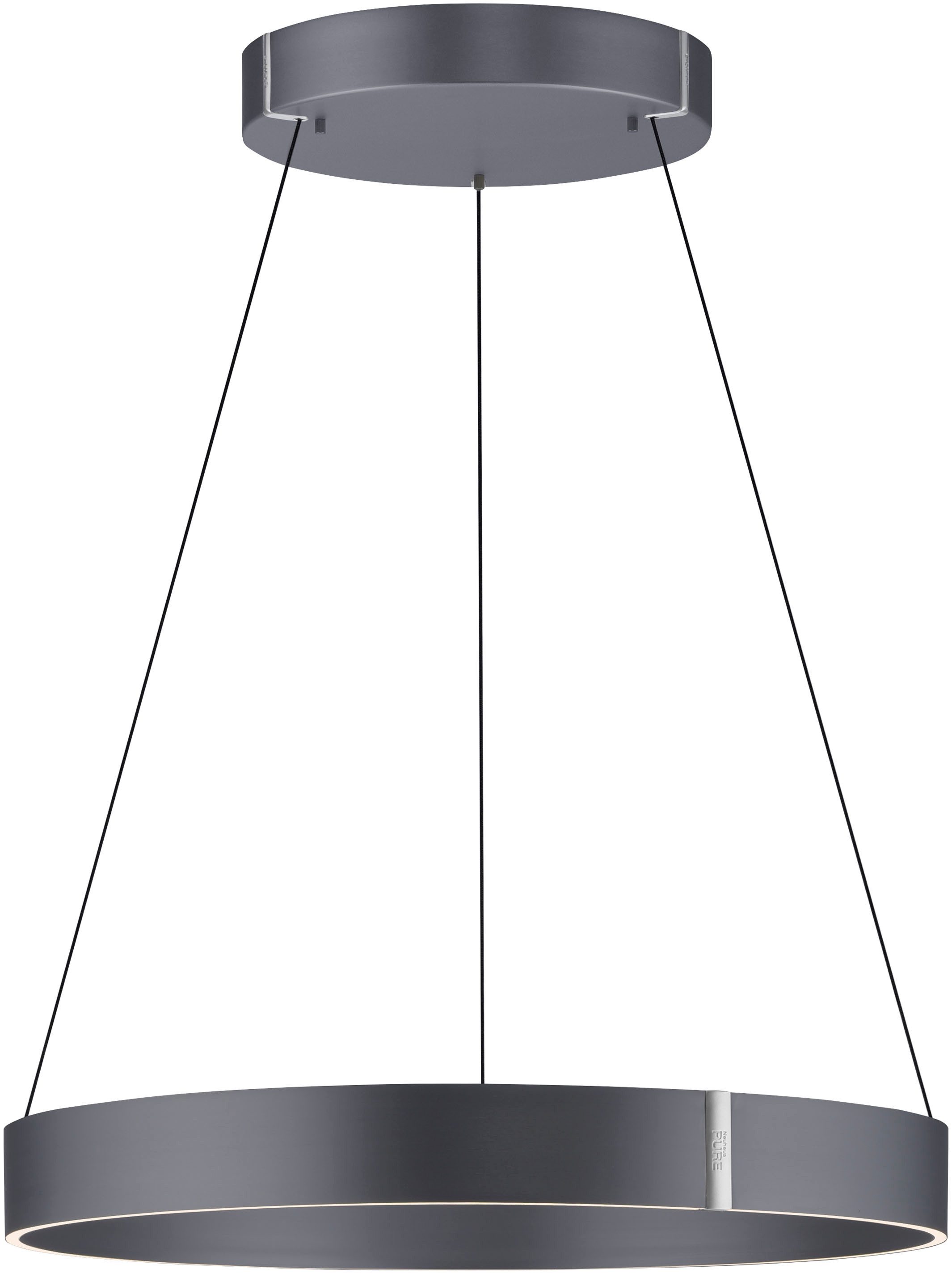 Neuhaus PURE LED Pendelleuchte PURE E-Clipse, CCT - über Fernbedienung, LED fest integriert, warmweiß - kaltweiß, e-LIFT®-Funktion, CCT, dimmbar über Fernbedíenung