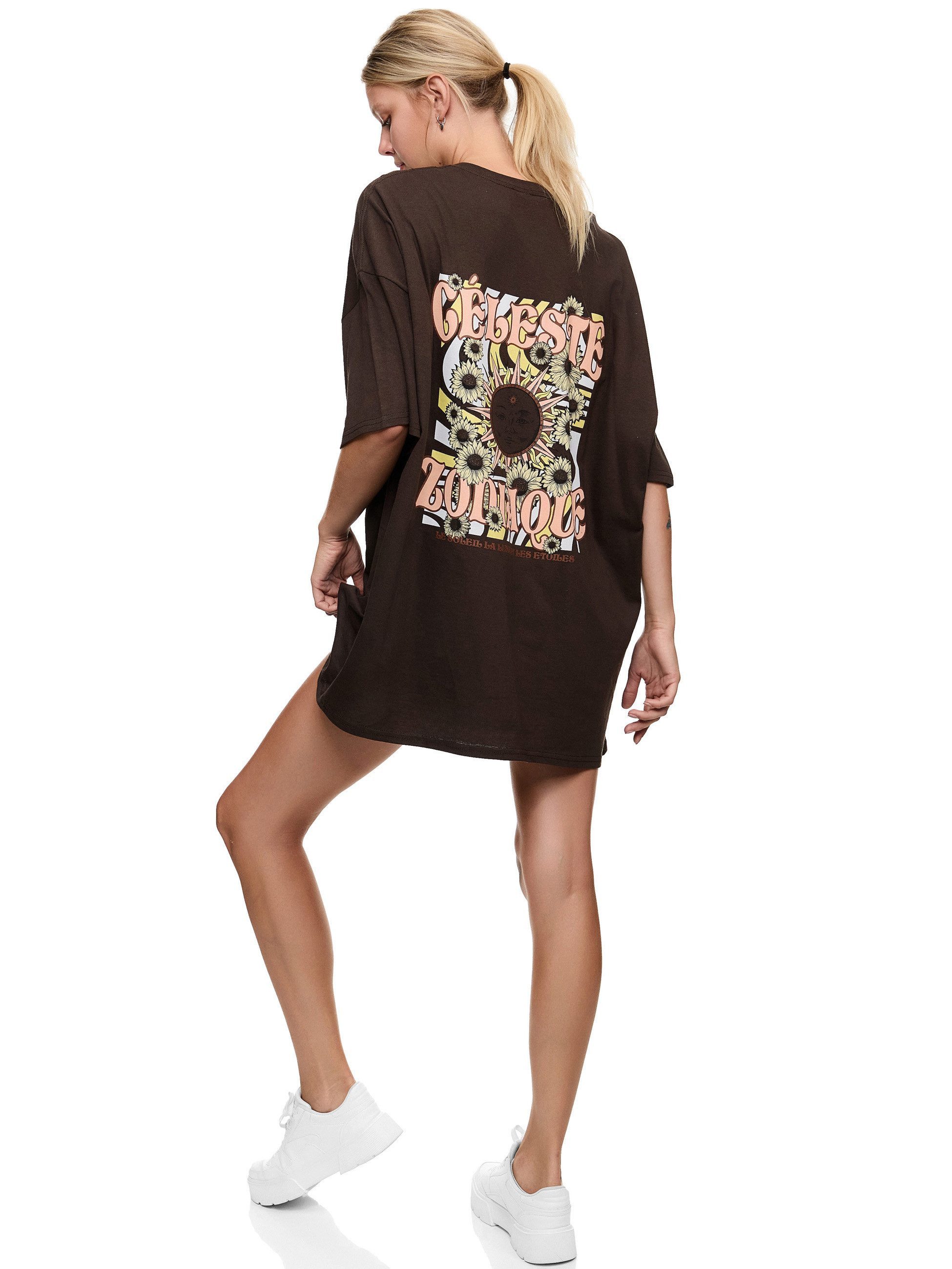 Worldclassca Oversize-Shirt Worldclassca Oversized T-Shirt T-Shirt-Kleid Shirt Print TEE Oberteil