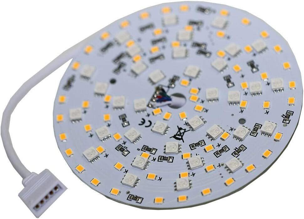 Ogeled LED-Leuchtmittel LED Module, led RGBW, led Platine 24V 18W Rund 10cm