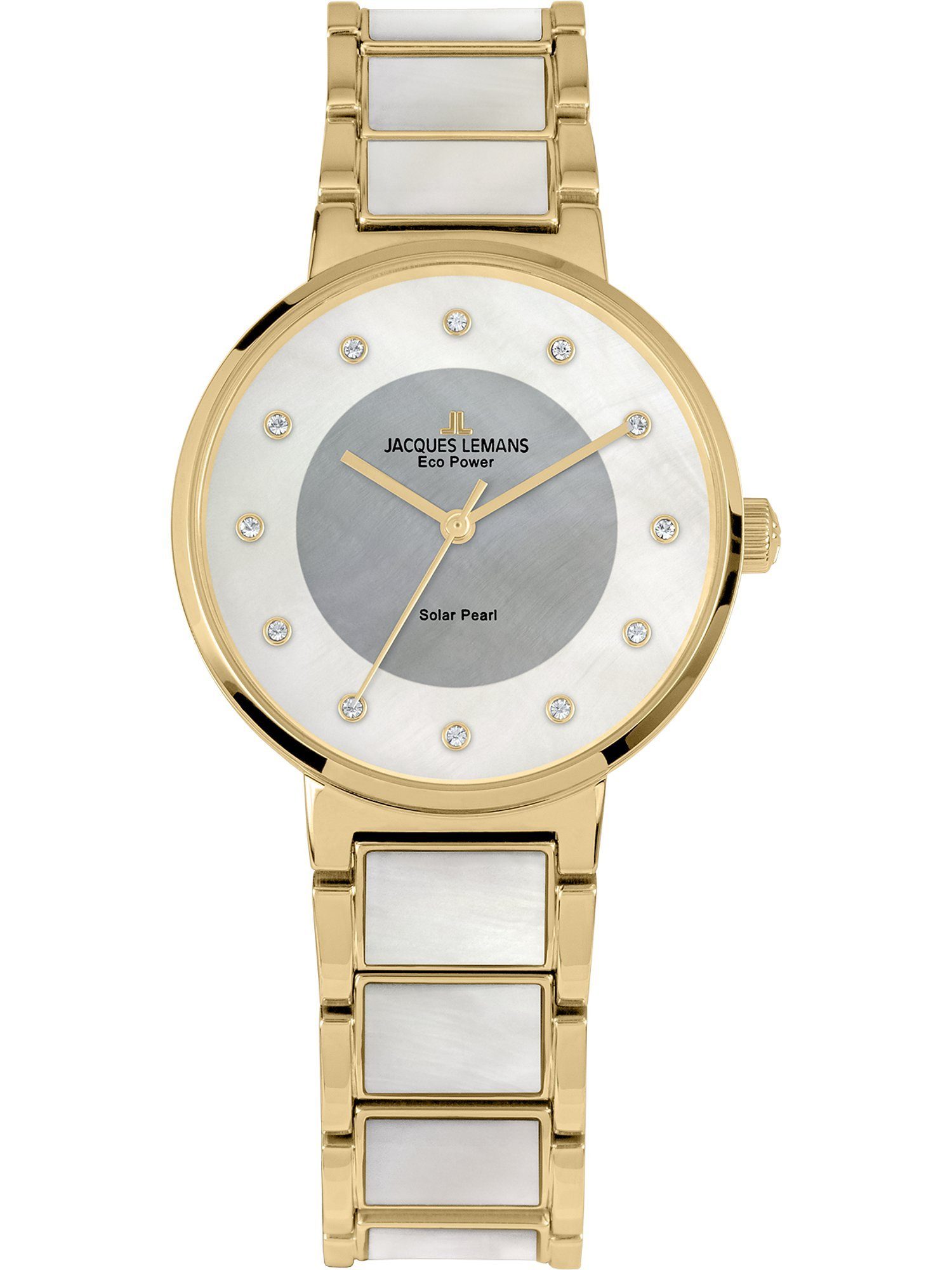 Quarzuhr Jacques Lemans Damen-Uhren Analog Solar