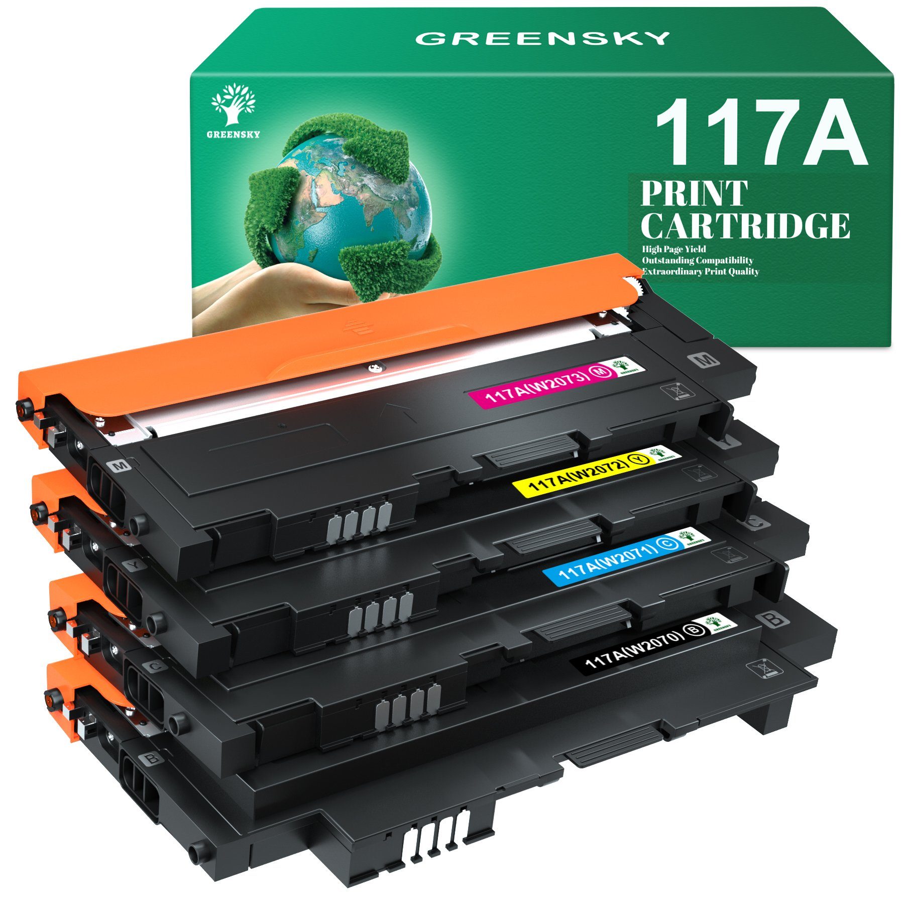 Greensky Tonerkartusche für HP 117 Color Laser 150a 150w 150nw MFP 178nwg 179fwg 178nw 179fnw | Tonerpatronen