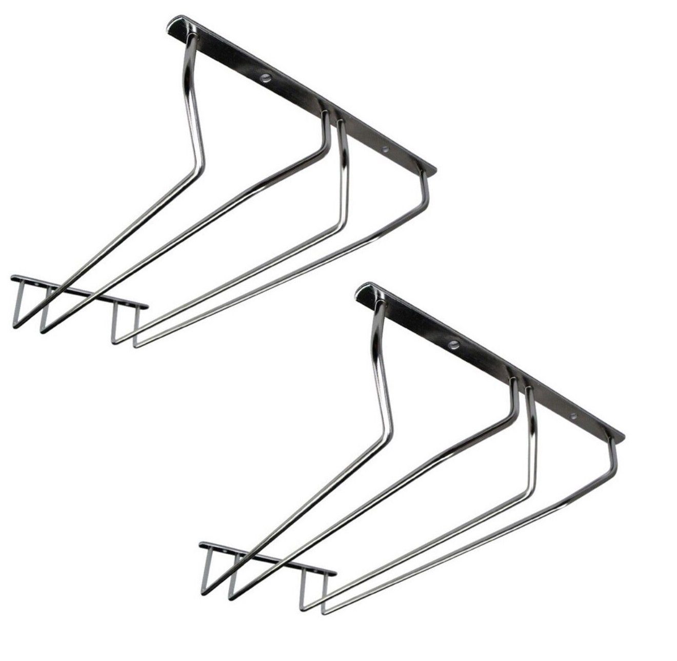 Regal 2er Set Gläserschiene, Gläserregal 34,5x22,2x16,1cm Wandmontage, 2