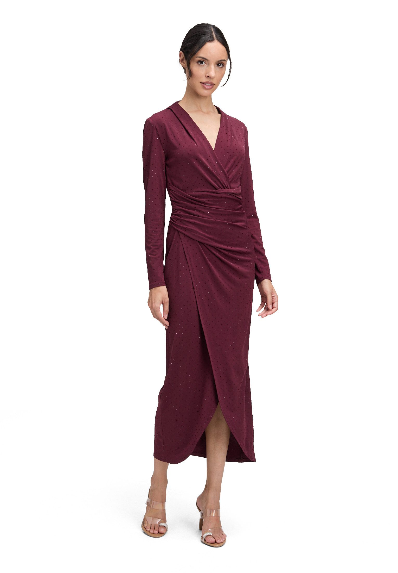 Vera Mont Abendkleid Damen Abendkleid mit V-Ausschnitt