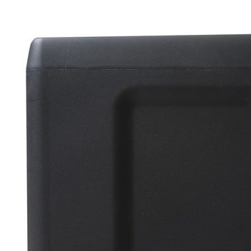 vidaXL Garten-Geräteschrank Gartenschrank mit 1 Regal Schwarz und Grau
