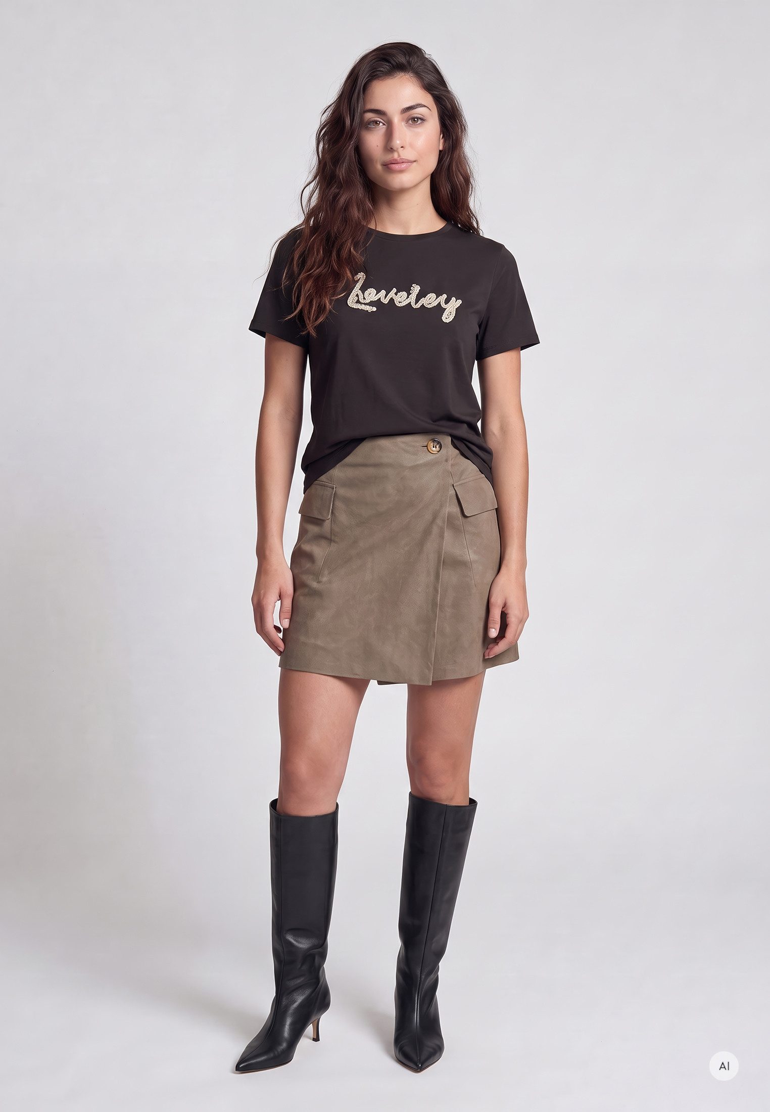 MARC AUREL Shirtbluse mit Lovely Schriftzug