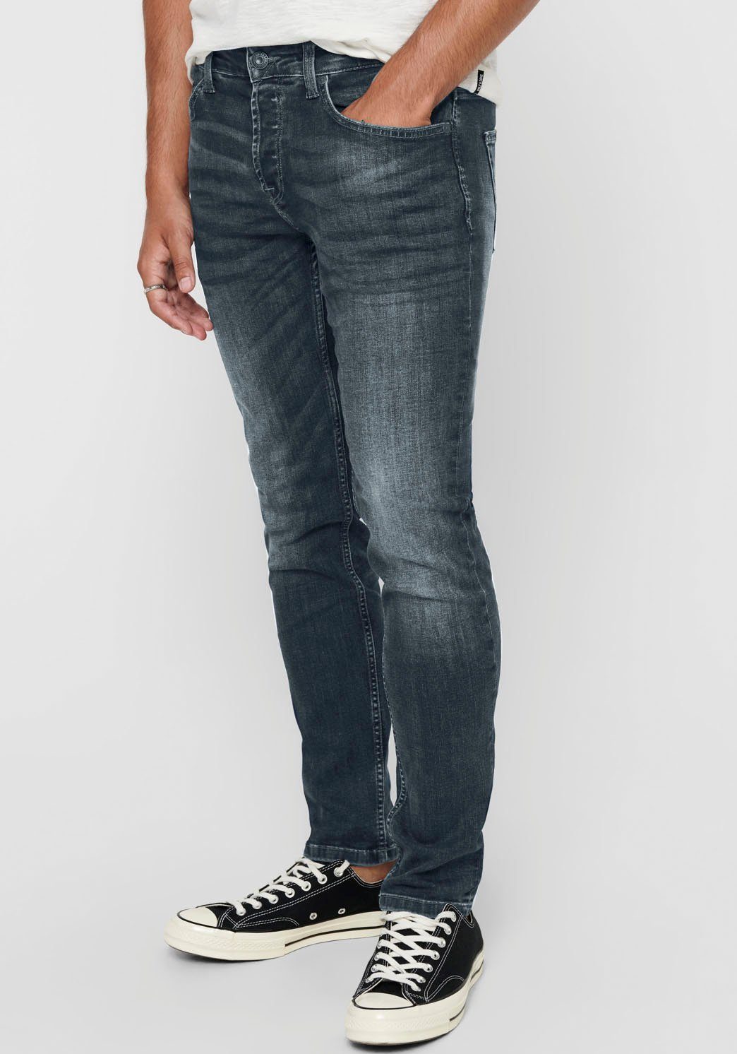 ONLY & SONS Denim GREY VD ONSWEFT D. 6458 Blue JEANS Slim-fit-Jeans REG. Black