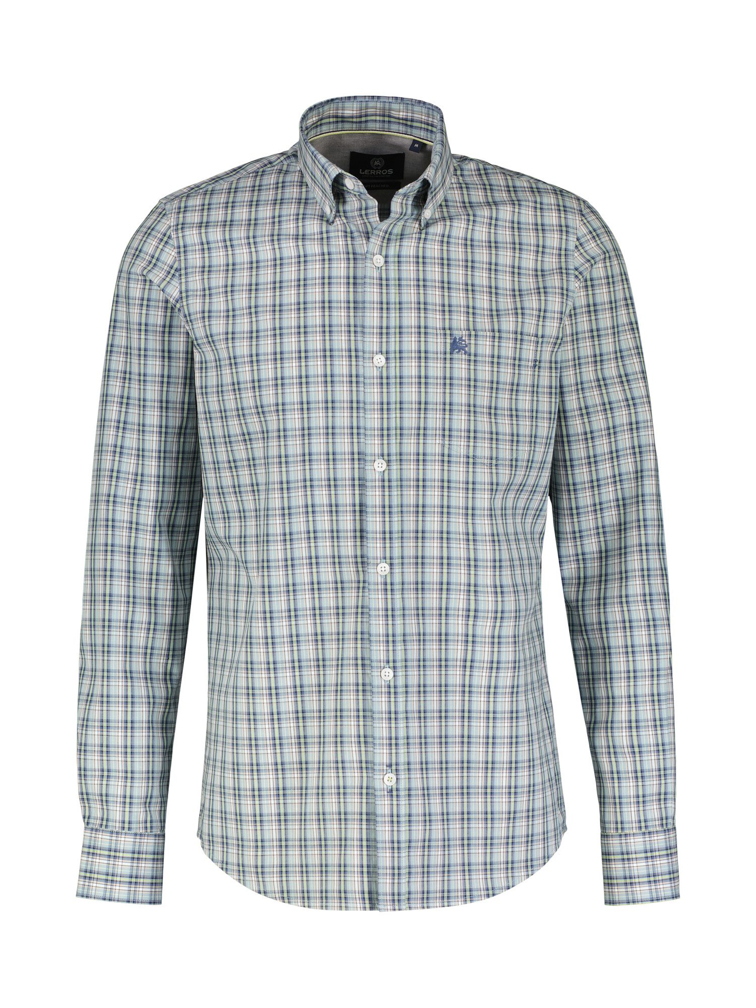 LERROS Karohemd "LERROS Kariertes Herrenhemd mit Button-down-Kragen" günstig online kaufen