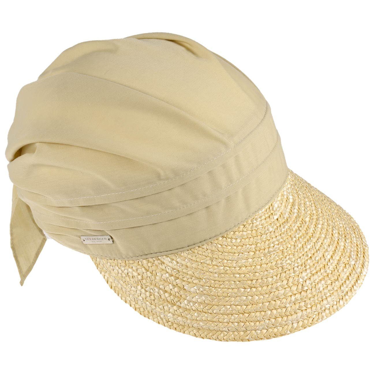 Seeberger Visor (1-St) Strohcap mit natur Schirm