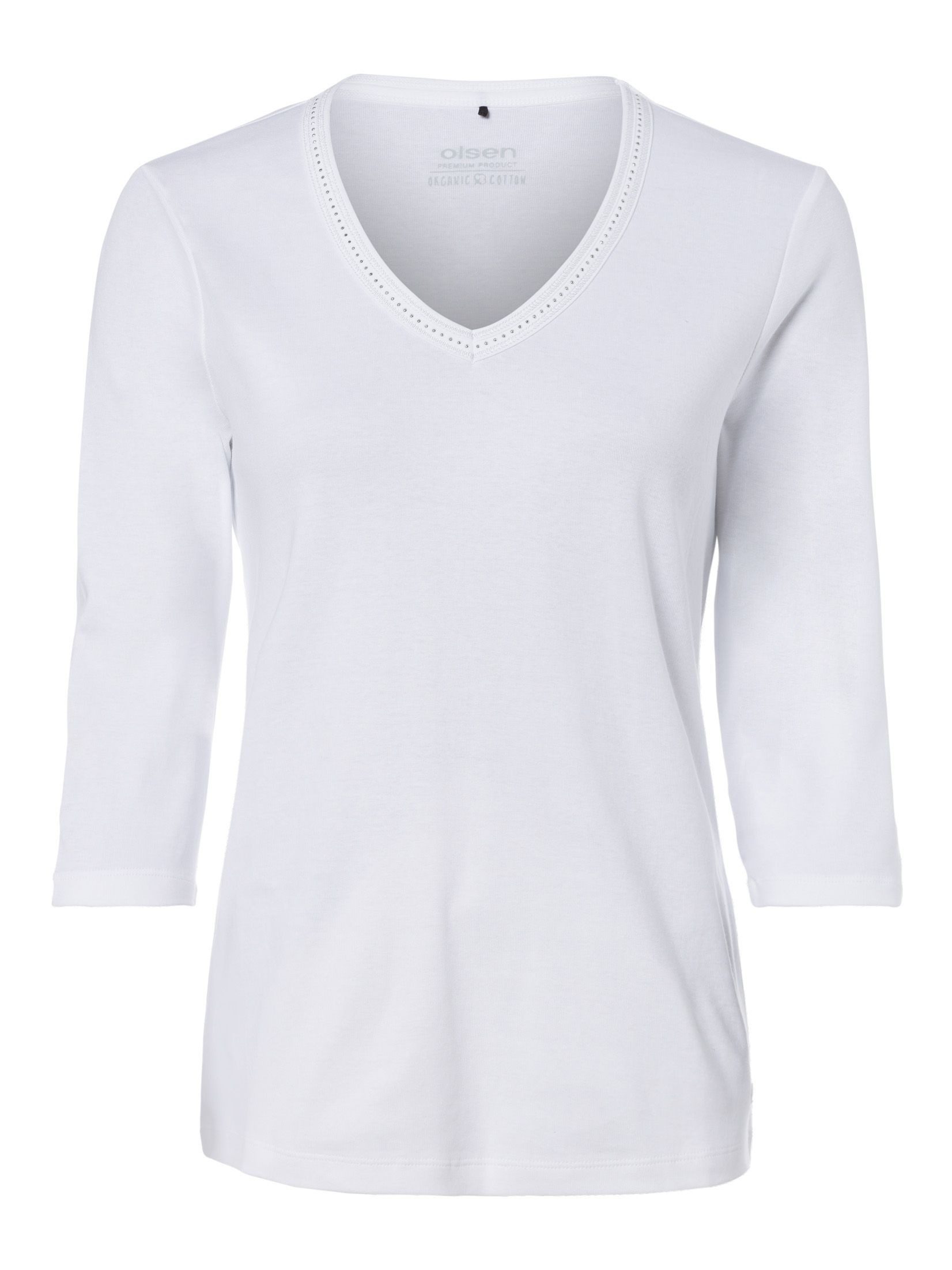 Olsen V-Shirt mit Dekosteinen günstig online kaufen