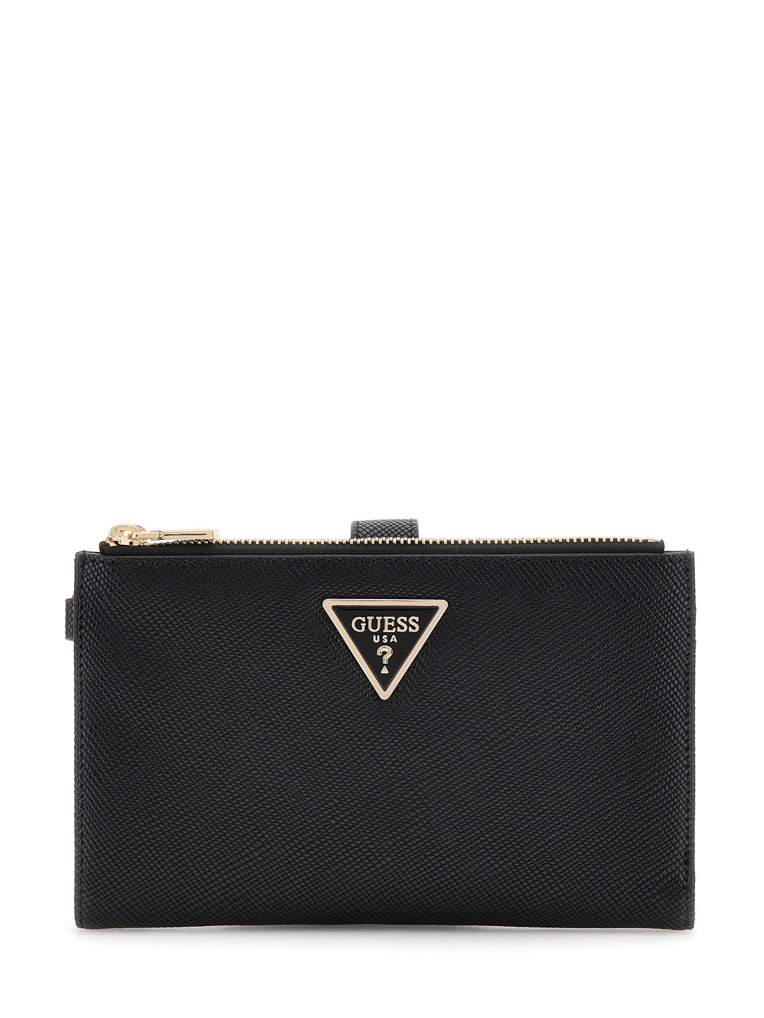 Guess Geldbörse LAUREL II SLG DBL ZIP ORGNZR, Damen Geldbeutel, Portemonnaie mit zwei Reißverschluss-Fächern