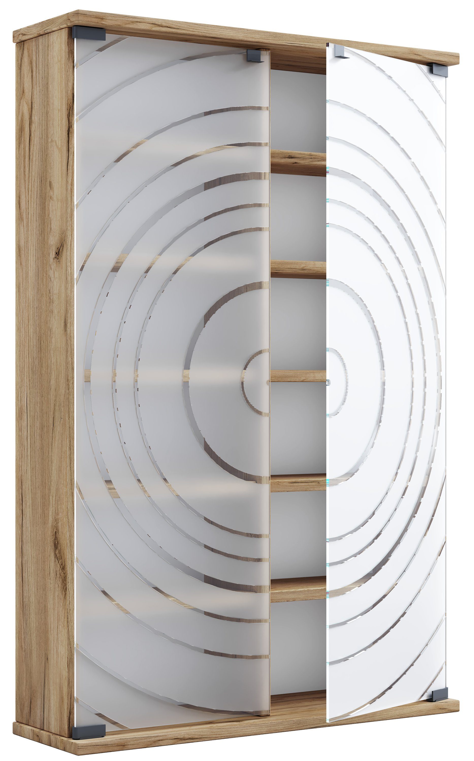 VCM CD-Regal Holz CD DVD Stand Regal Schrank Glastür Tilano L günstig online kaufen