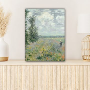 OneMillionCanvasses® Leinwandbild Claude Money - Mohnfelder - Kunst - Alte Meister, (1 St), Leinwand Bilder für Wohnzimmer Schlafzimmer 30x40 cm