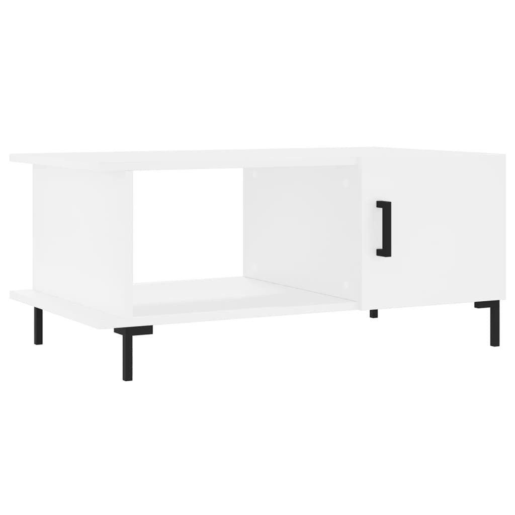 Couchtisch Couchtisch Weiß 90x50x40 cm Holzwerkstoff
