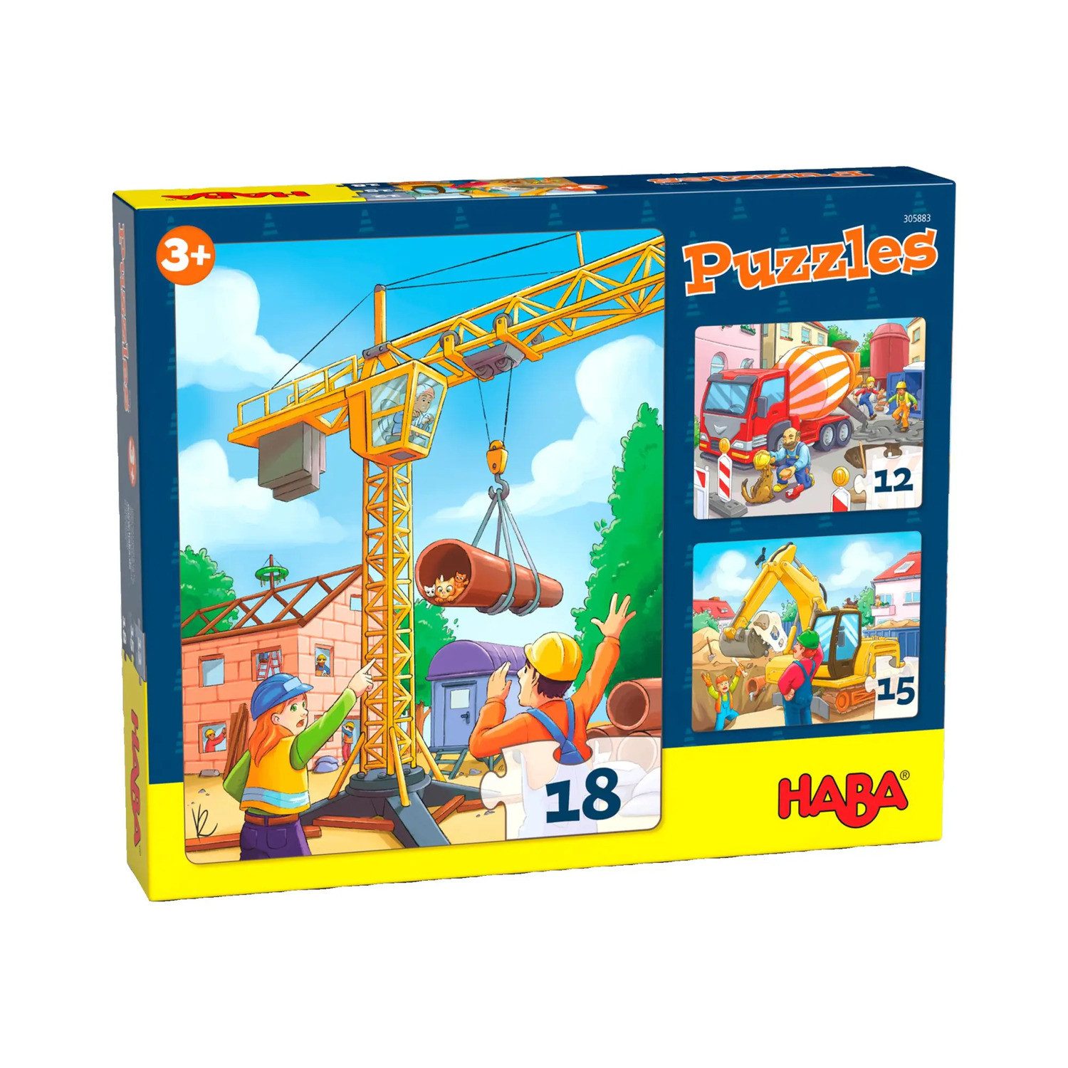 Puzzle Puzzles Baustellenfahrzeuge, Puzzleteile
