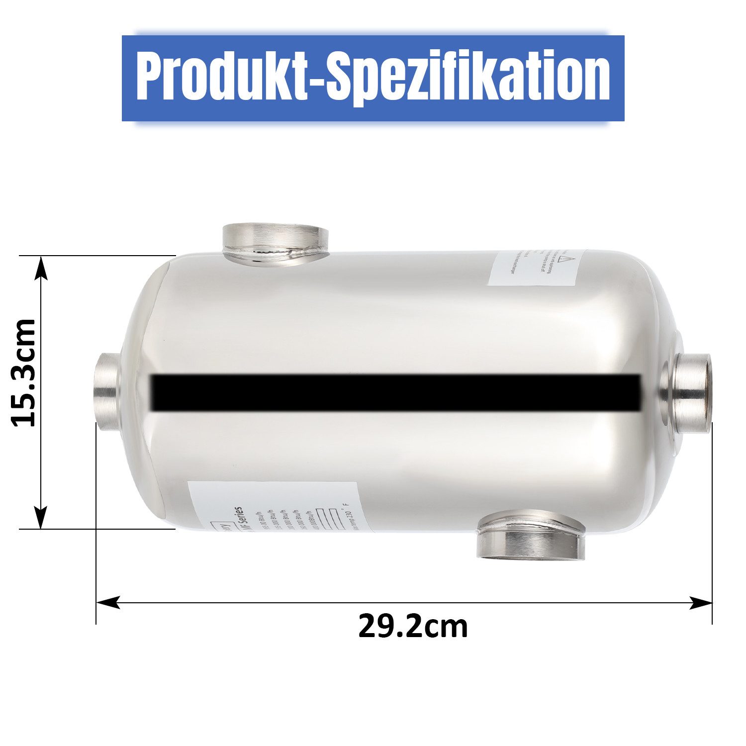 Clanmacy Pool-Wärmepumpe Poolheizung Schwimmbadheizer Schwimmbad Edelstahl Wärmetauscher 28KW