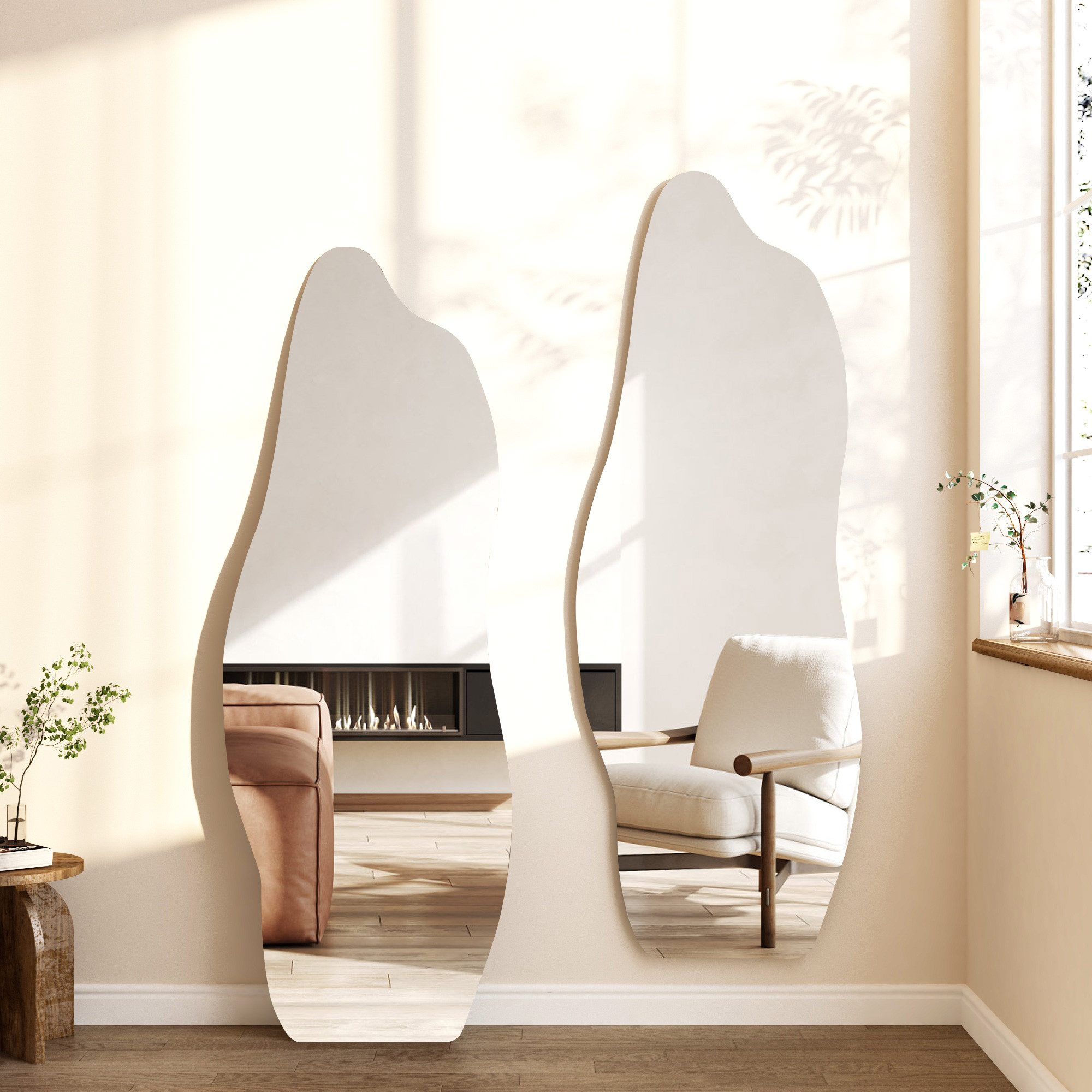 Hopibath Dekospiegel Deko Spiegel Wand Modern Flurspiegel Ganzkörperspiegel günstig online kaufen