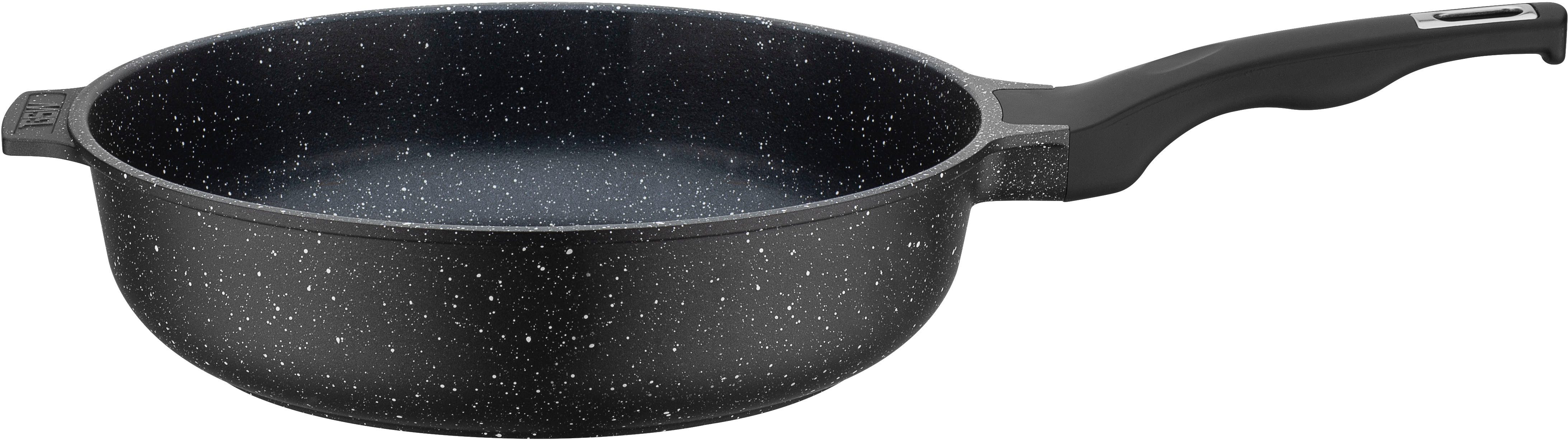 GSW Schmorpfanne Titanium Granit Advanced, Aluminiumguss (1-tlg), Schmorpfanne aus Aluminium-Guss mit Antihaft-Versiegelung