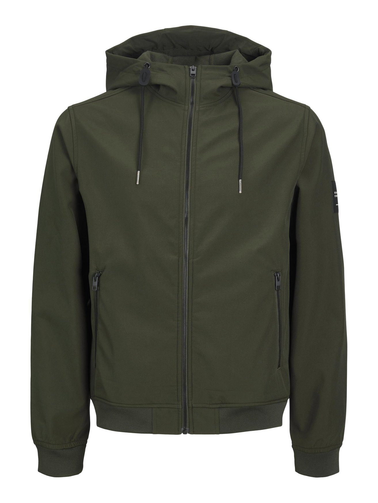 Jack Grün-3 & Blouson Oversize Jones Übergangs Softshell in Biker JJEBASIC Plus 6018 Jacke Blouson