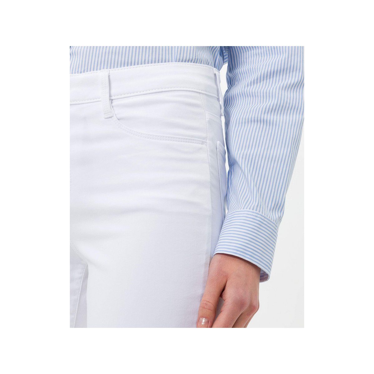 Leineweber Slim-fit-Jeans weiß (1-tlg)