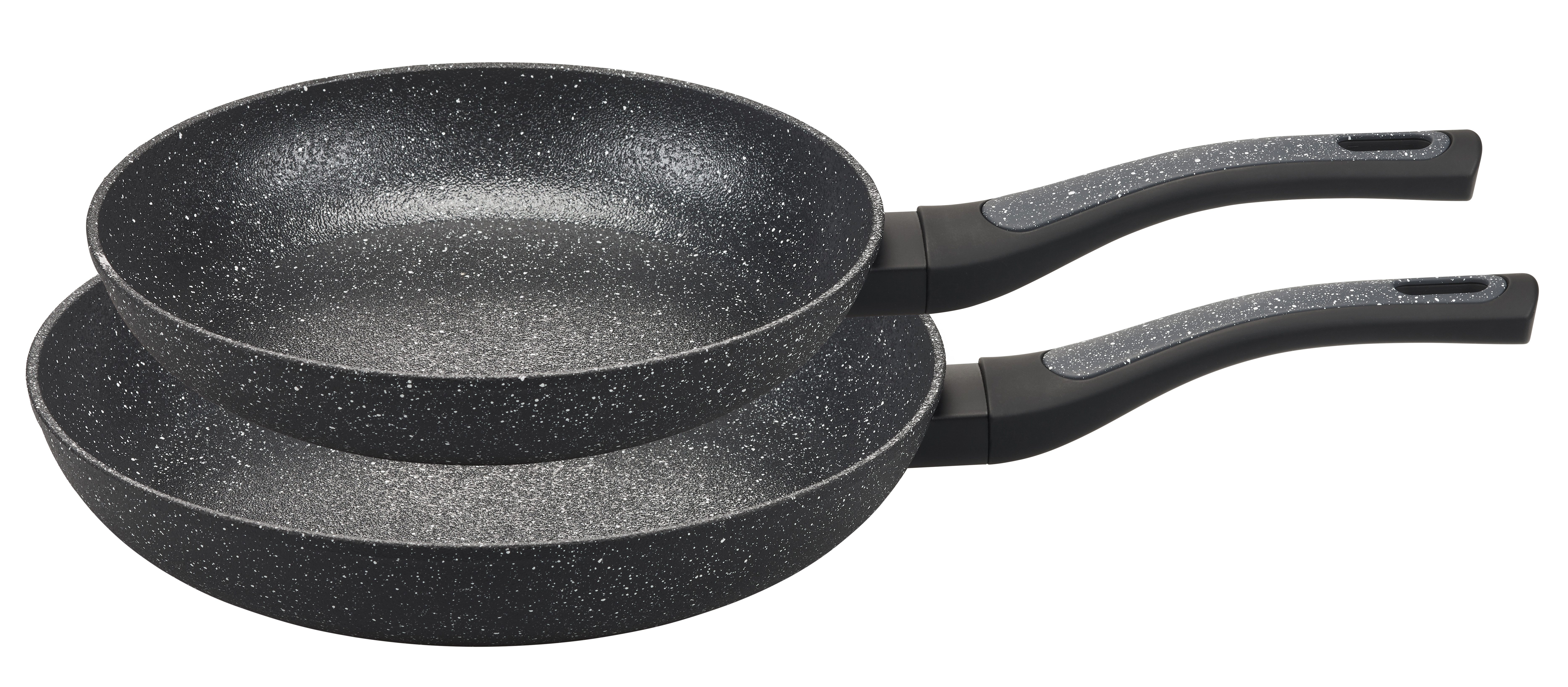 my home Сковороды-Set DELA, Aluminium (Set, 2-tlg), mit rauer Oberfläche für ein besonderes Barterlebnis.