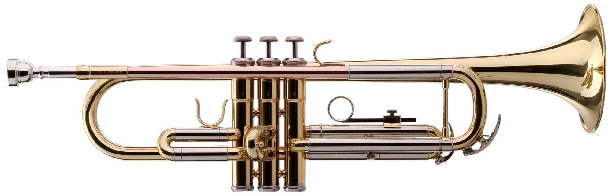 Classic Cantabile Trompete TR-39 Trompete Bb, inkl. Koffer & Mundstück, Mundrohr: Goldmessing, Bohrung: 11,8 mm