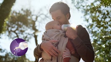 Philips AVENT Babyflasche Natural Response SCY670/02, 2 Stück, mit dem AirFree Ventil, 125 ml, ab 0 Monaten