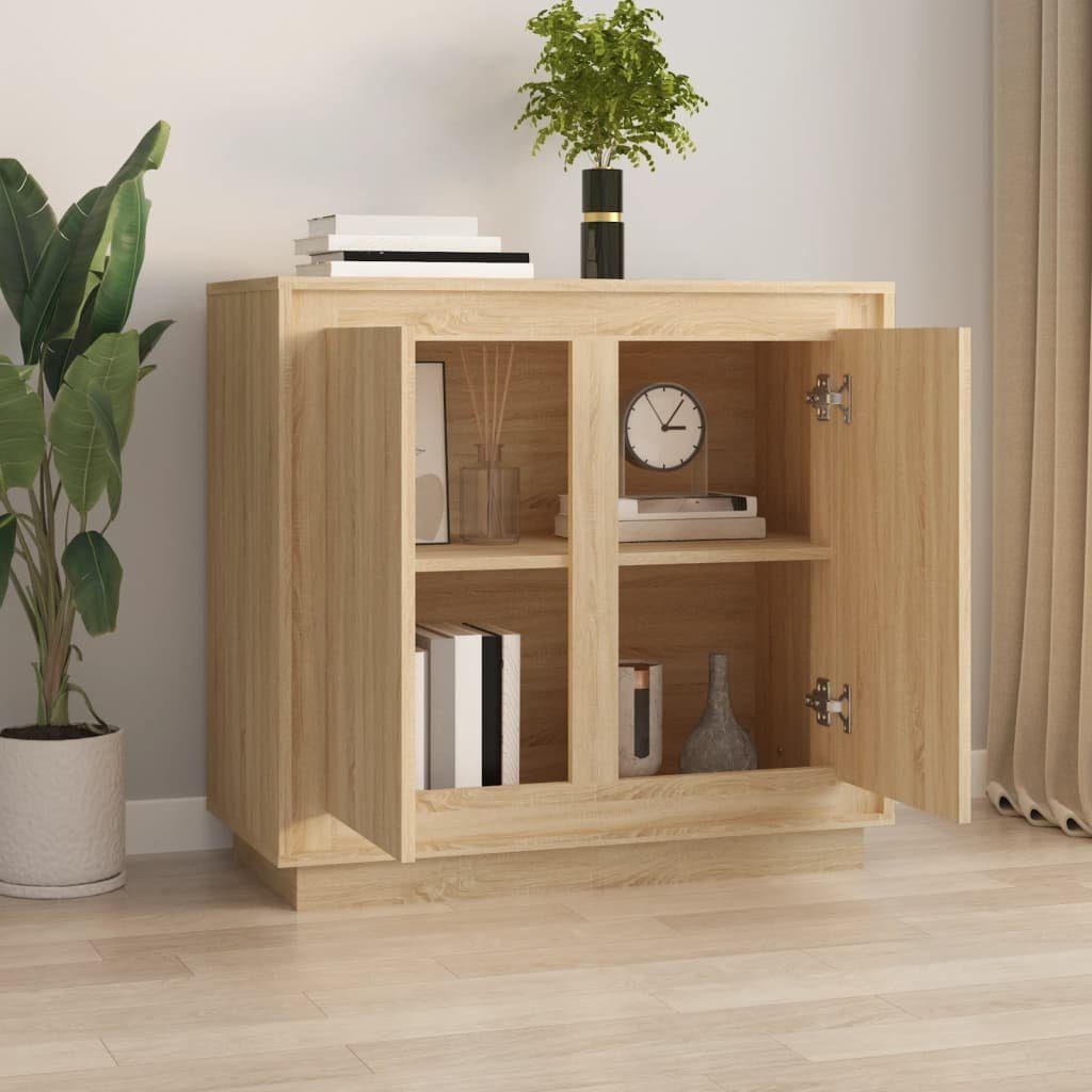 vidaXL Sideboard Sideboard Sonoma-Eiche 80x34x75 cm günstig online kaufen