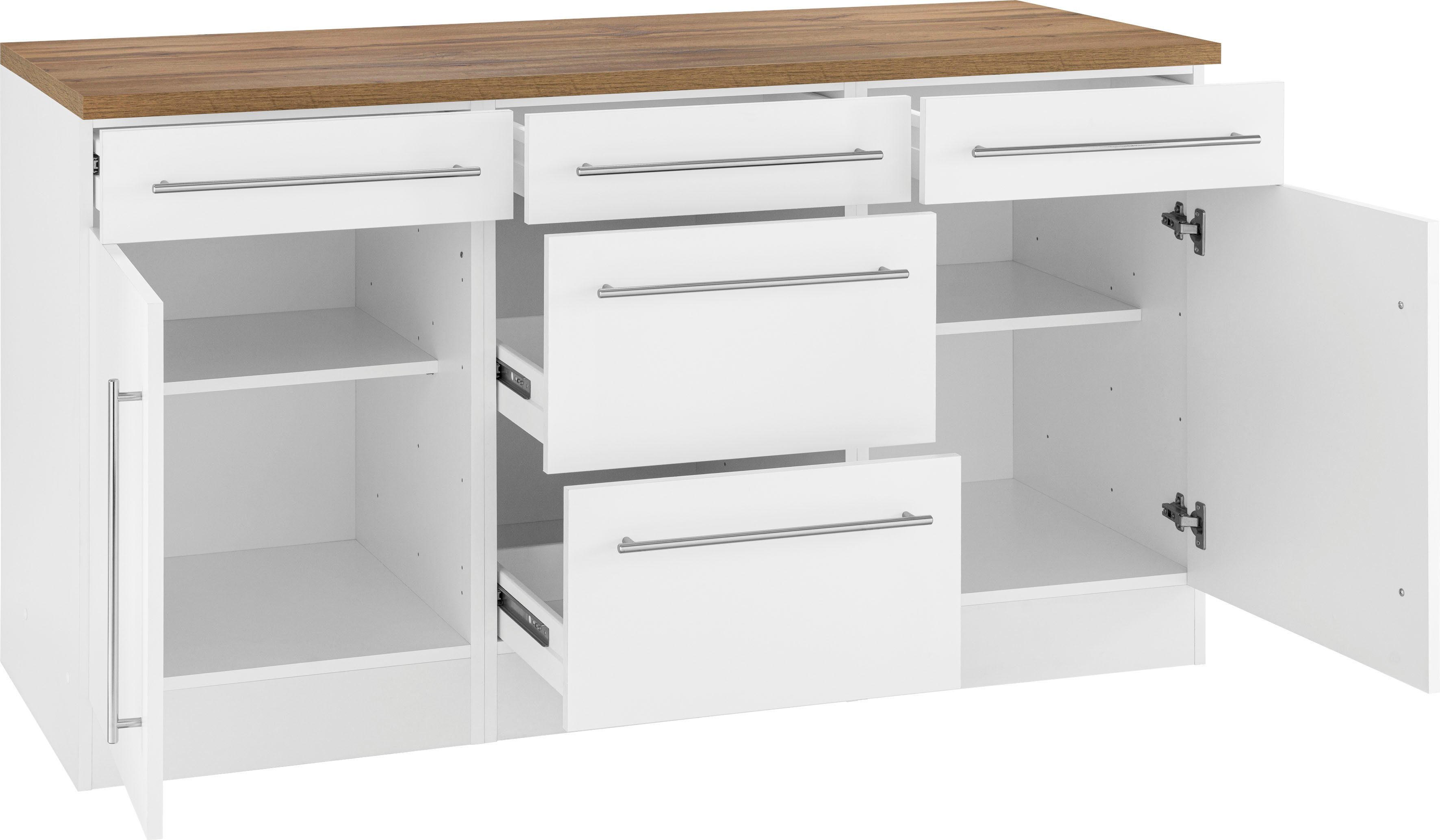 KOCHSTATION Unterschrank KS-Samos Breite 150 cm – Bild 4 von 5