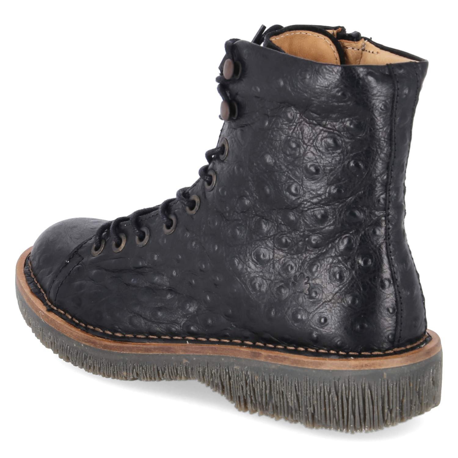 El Naturalista El Naturalista N5572 Ostrich Black Damen Glattleder black Schnürstiefel