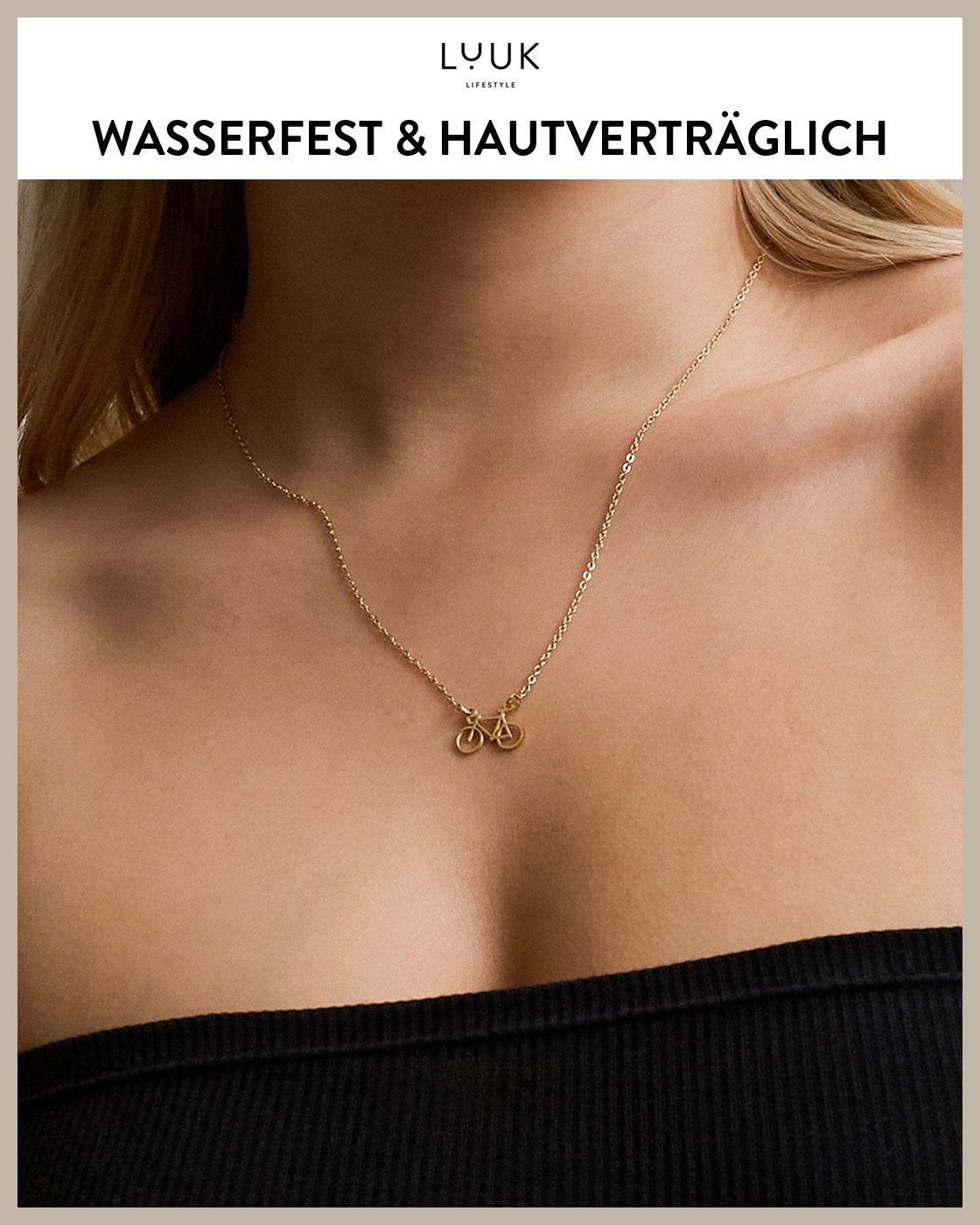 LUUK LIFESTYLE Kette mit Anhänger Fahrrad, günstig online kaufen