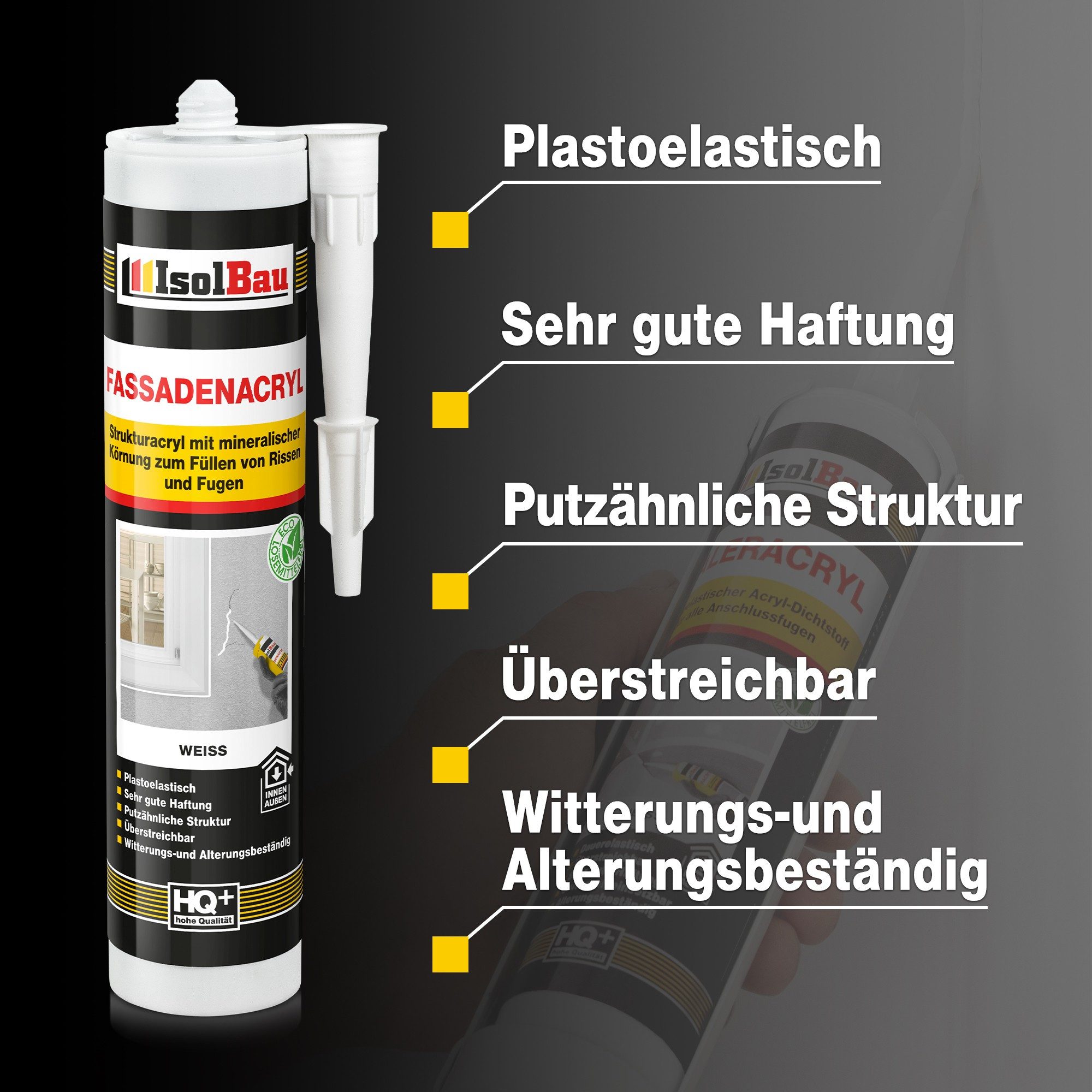 None Spachtelmasse Fassadenacryl Strukturacryl 4 x 300ml Acryl-Dichtstoff m günstig online kaufen