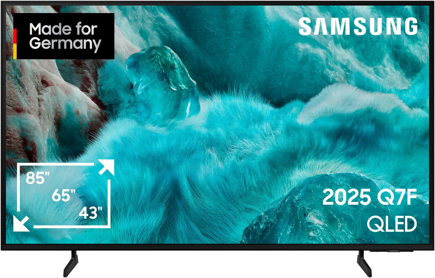 Samsung GQ55Q7FAAU QLED-Fernseher (138 cm/55 Zoll, 4K Ultra HD, Smart-TV, Quantum HDR, Knox Security, Art Store, 3D Sound, Gaming Hub, AI TV) schwarz ! RABATT: 28.04% Samsung GQ55Q7FAAU QLED-Fernseher (138 cm/55 Zoll, 4K Ultra HD, Smart-TV, Quantum HDR, Knox Security, Art Store, 3D Sound, Gaming Hub, AI TV) schwarz ! RABATT: 28.04%