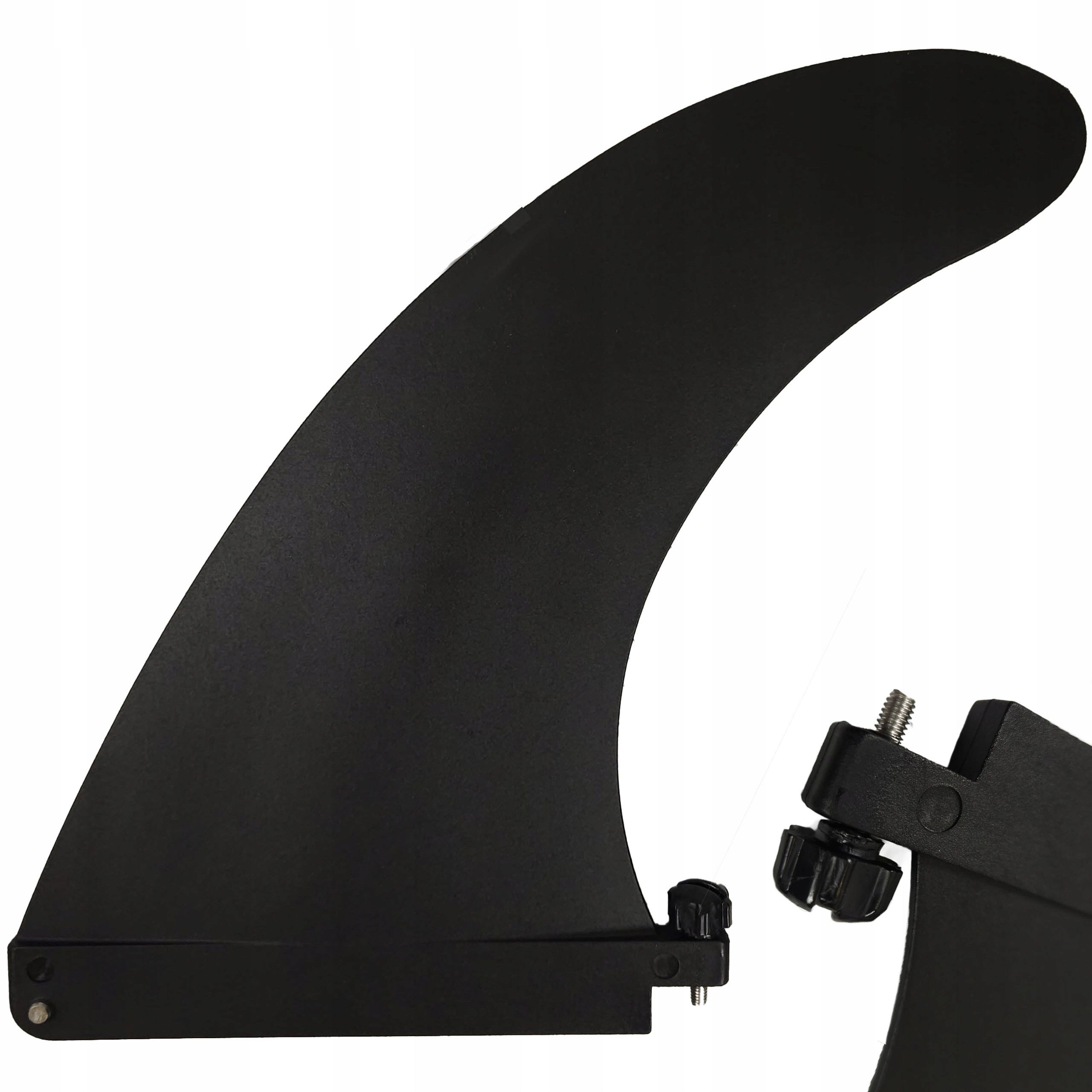 Moto Active SUP-Finne Paddle Board Mittelfinne 22cm Universal Zentrale Steckfinne, Ersatzfinne Slide-In Center Stabilisator schwarz mit Clip 200g