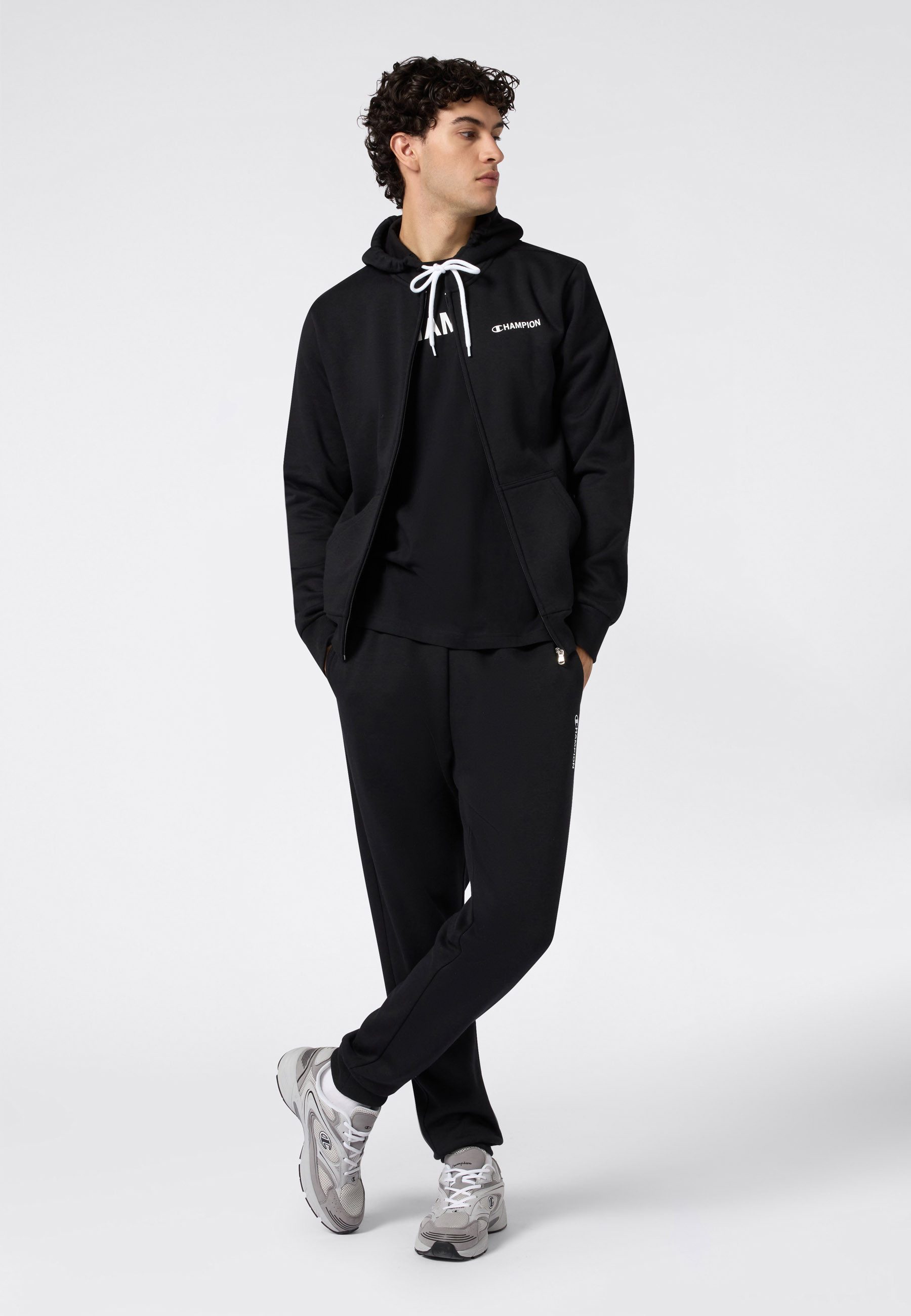 Champion Kapuzensweatjacke Graphic Full Zip Hoodie mit Kapuze, aus Baumwolle und Polyester, in den Größen S bis XXL – Bild 4 von 5