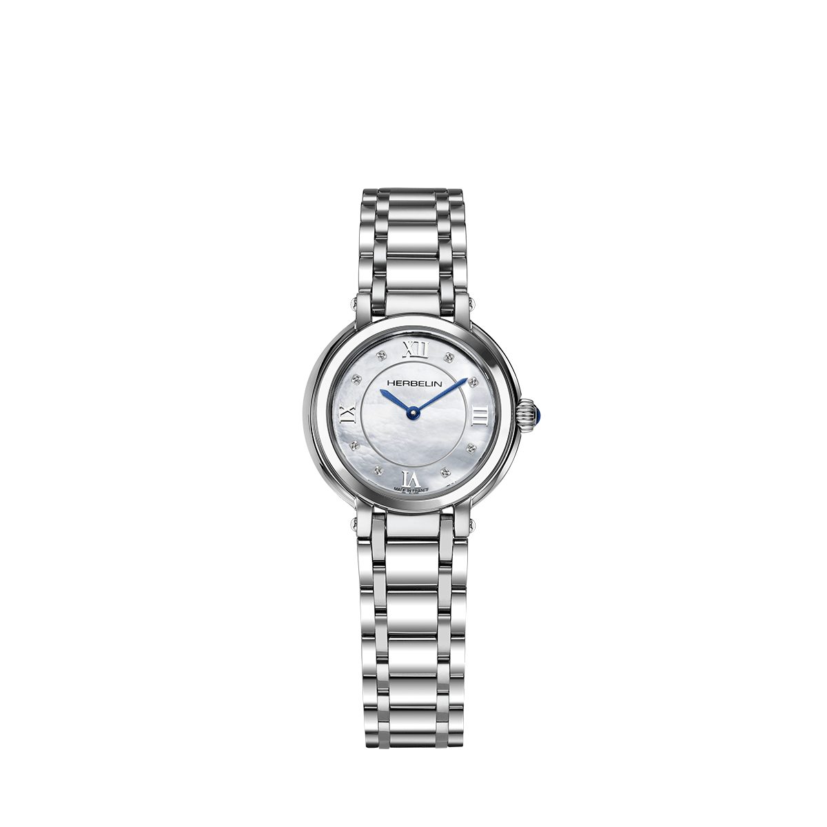 Quarzuhr Michel Herbelin Damenarmbanduhr Galet 17430B59