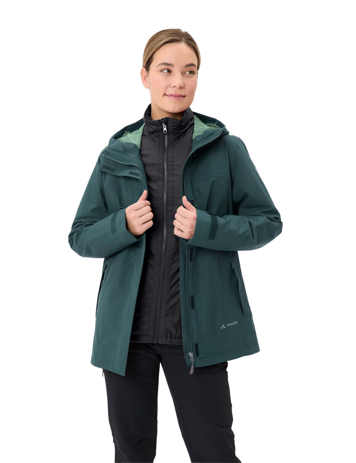 VAUDE 3-in-1-Funktionsjacke Wo Neyland 3in1 Jacket CS Outdoorjacke, Winterjacke
