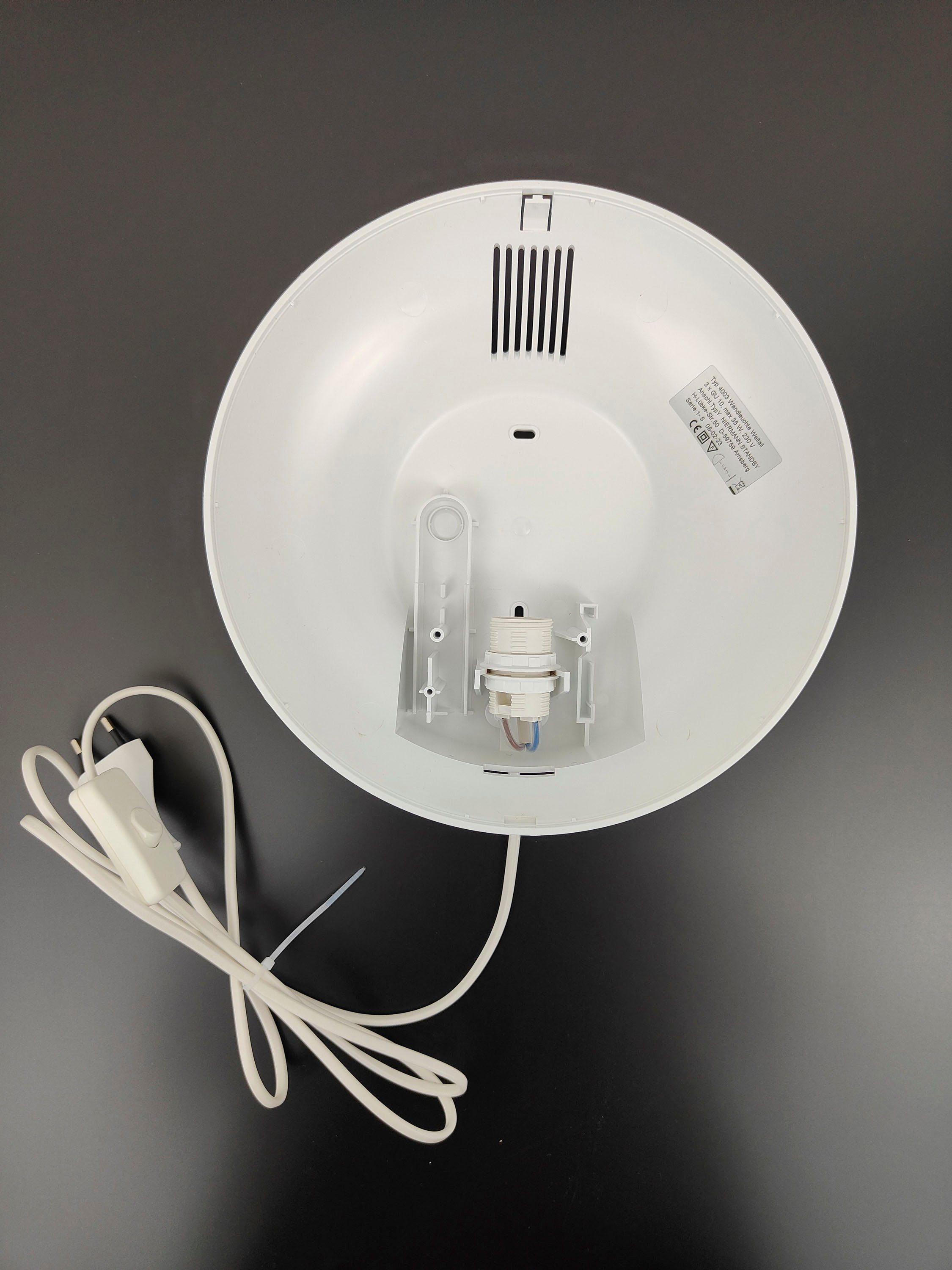 niermann Wandleuchte Dinos, ohne Leuchtmittel, bruchsicheres Gehäuse günstig online kaufen