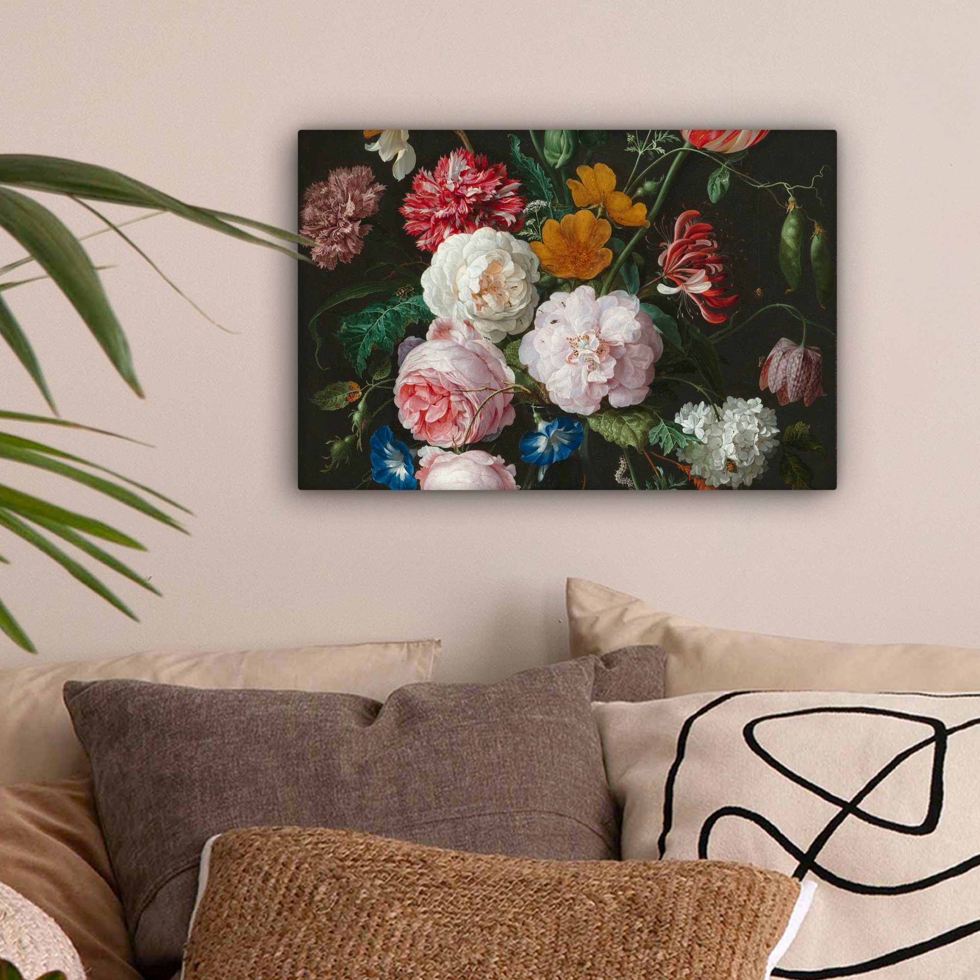 OneMillionCanvasses® Leinwandbild Stilleben mit Blumen in günstig online kaufen