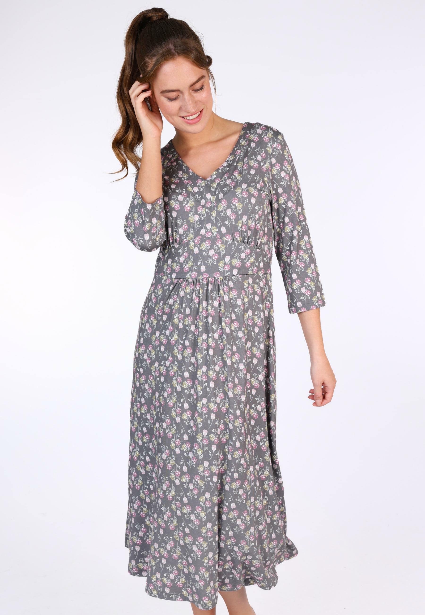 Sorgenfri Sylt Sommerkleid Sylvelin roses Taillenraffung