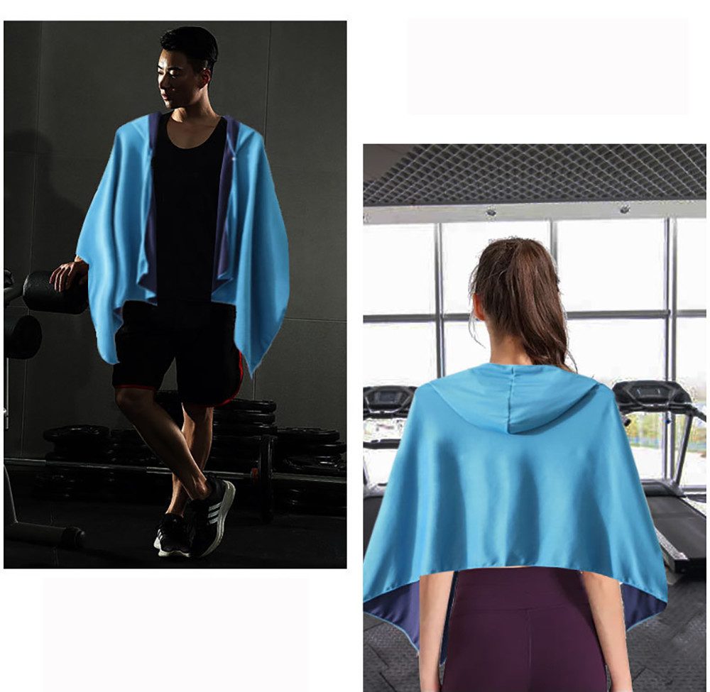 nsihing Sporthandtuch Kühlendes Handtuch,EIS-Handtuch,Strand-Poncho für Damen und Herren, Atmungsaktives,kühles Handtuch,Mikrofaser-Handtuch,UV-Schutz – Bild 5 von 5