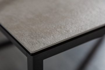 riess-ambiente Couchtisch SYMBIOSE 100cm grau / schwarz (Einzelartikel, 1-St), Keramik · Glas · Metall · Beton-Optik · Wohnzimmer · Industrial