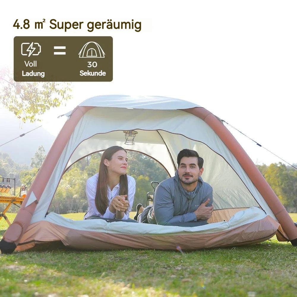 aerogogo aufblasbares Zelt ein Button Zelt, Ultraleicht,Tragbar,Wasserdicht Camping 3, Automatisches Personen