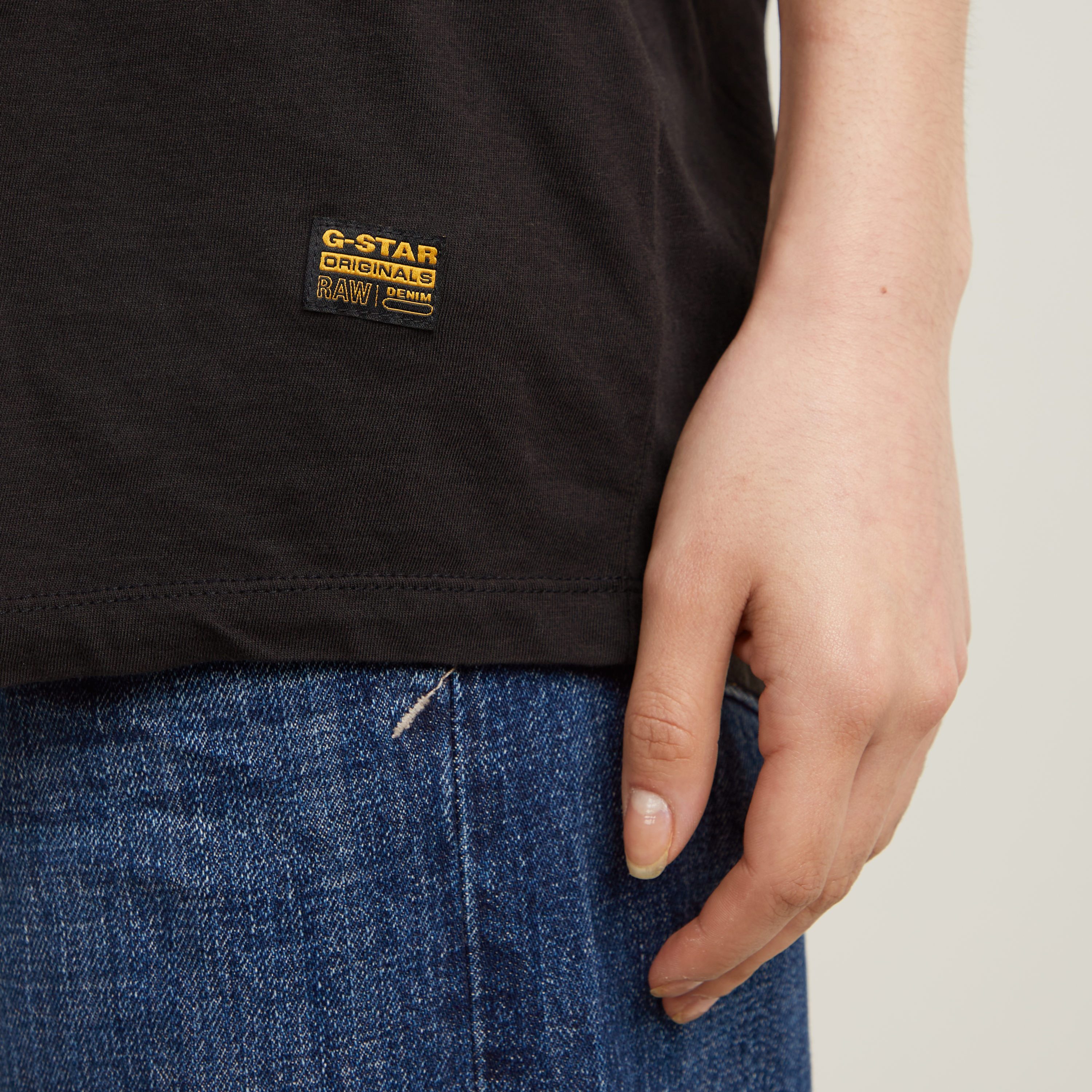 G-STAR T-Shirt Lash fem loose mit fixiertem Umschlagsaum