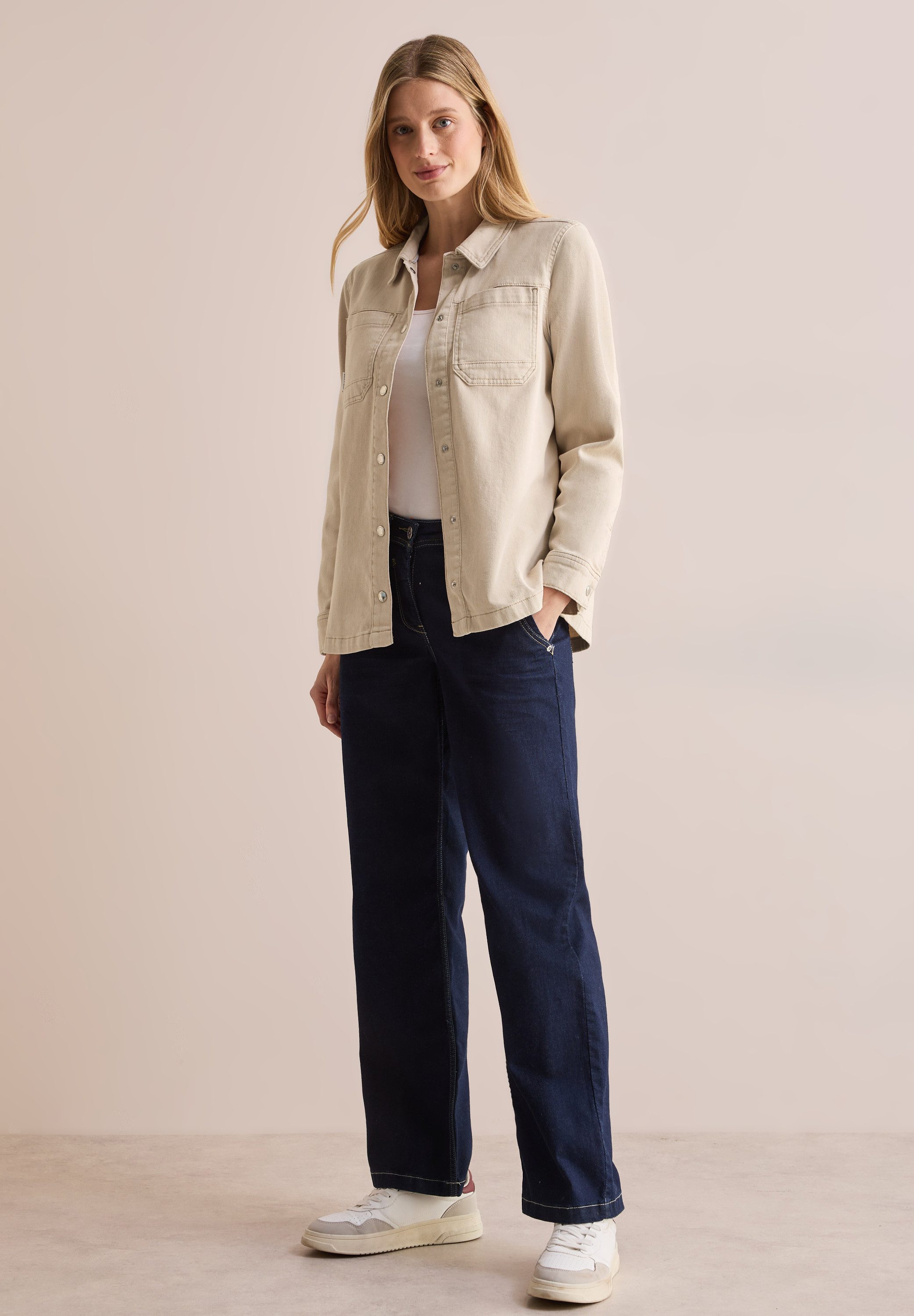 CECIL Jeansjacke aus Baumwolle mit Stretchanteil