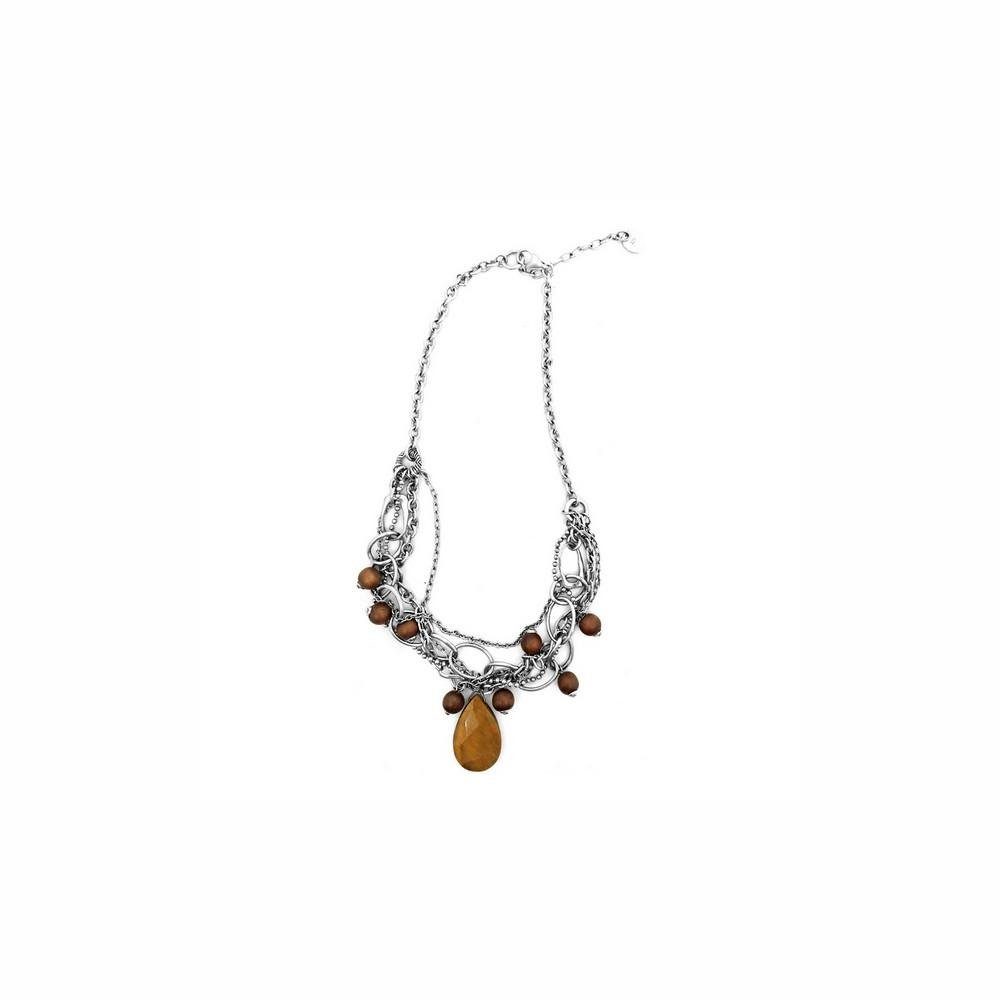 Guess Edelstahlkette Guess Modeschmuck Damen Halskette mit Anhänger CHN20703 50 cm