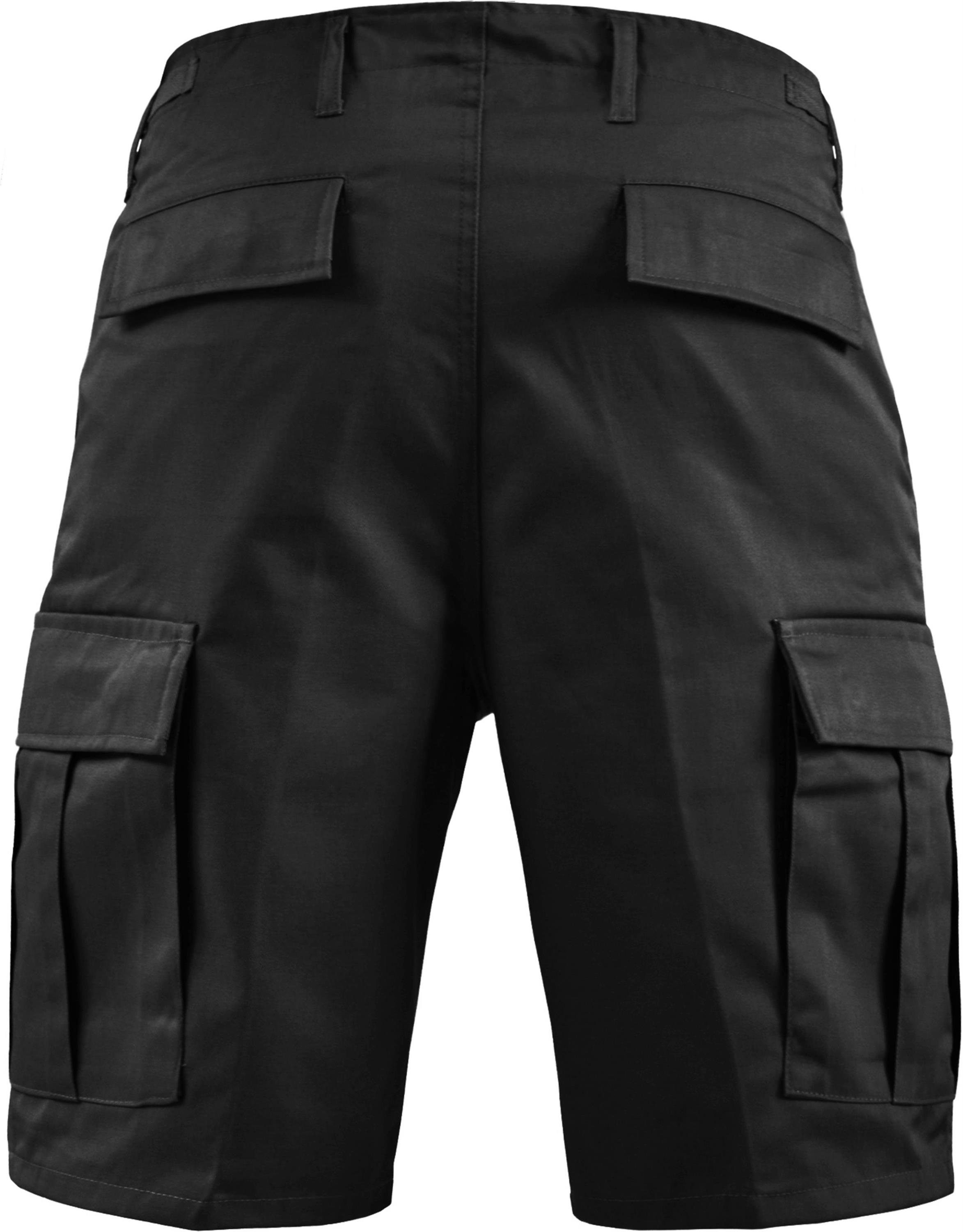 Bermuda Schwarz mit Cargotaschen BDU Shorts Herren kurze Herren Bermudas für Sommerhose Dasht normani