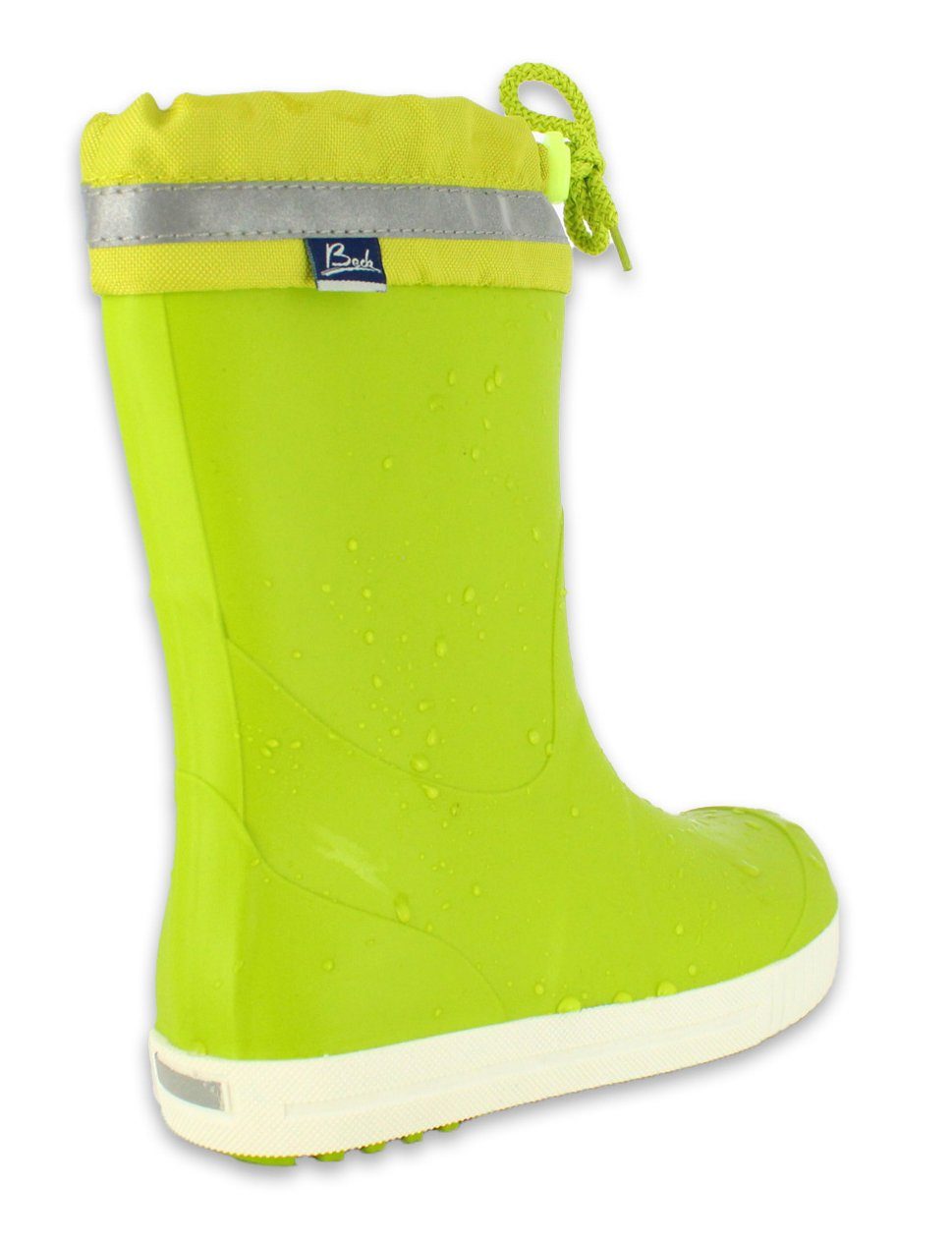 Beck Regenstiefel Wellies robustes Gummistiefel Mädchen erhältlich) wasserdicht, Farben Einlegesohle Größen Material, und in und grün geformte vielen (für Jungs