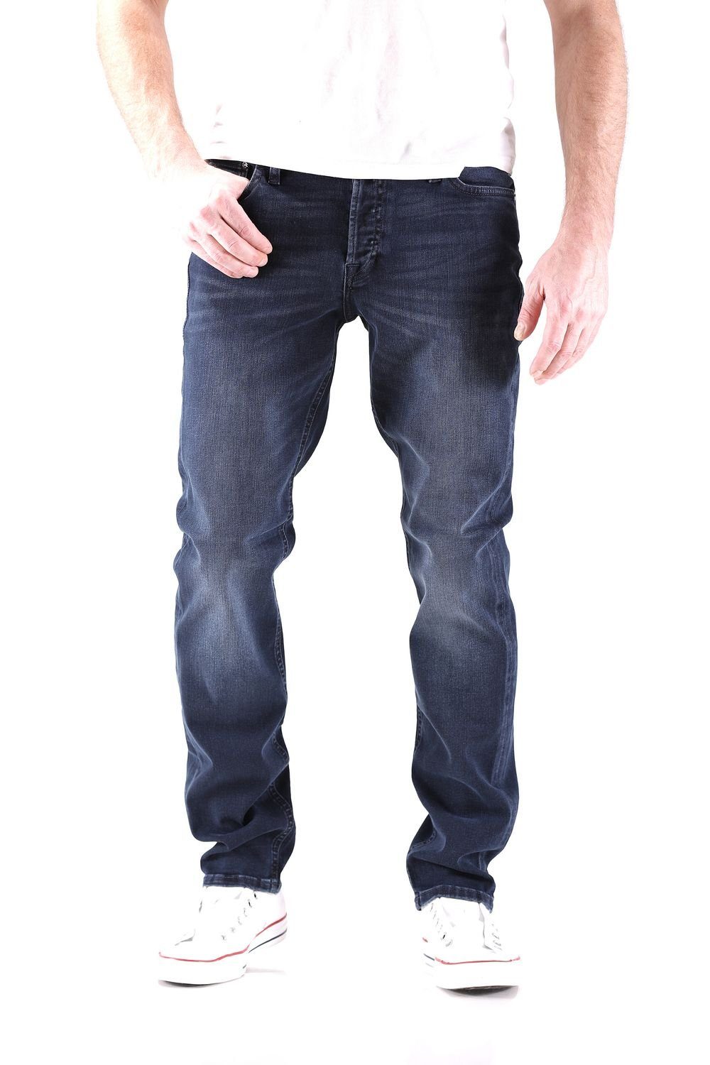 Jack & Jones Slim-fit-Jeans Jack & Jones Glenn Original Slim Fit Herren Jeans Blau (AGI 004)