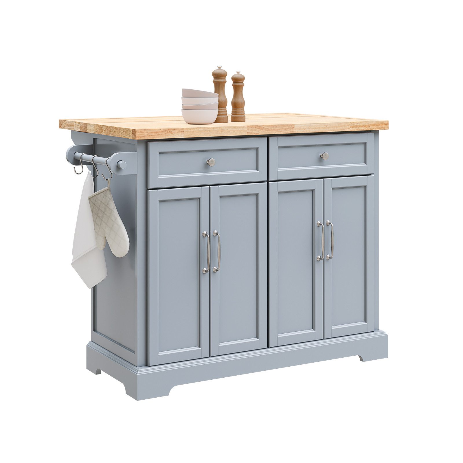 SoBuy Küchenwagen FKW71, Küchenwagen auf Rollen Rollwagen Barwagen für Küch günstig online kaufen