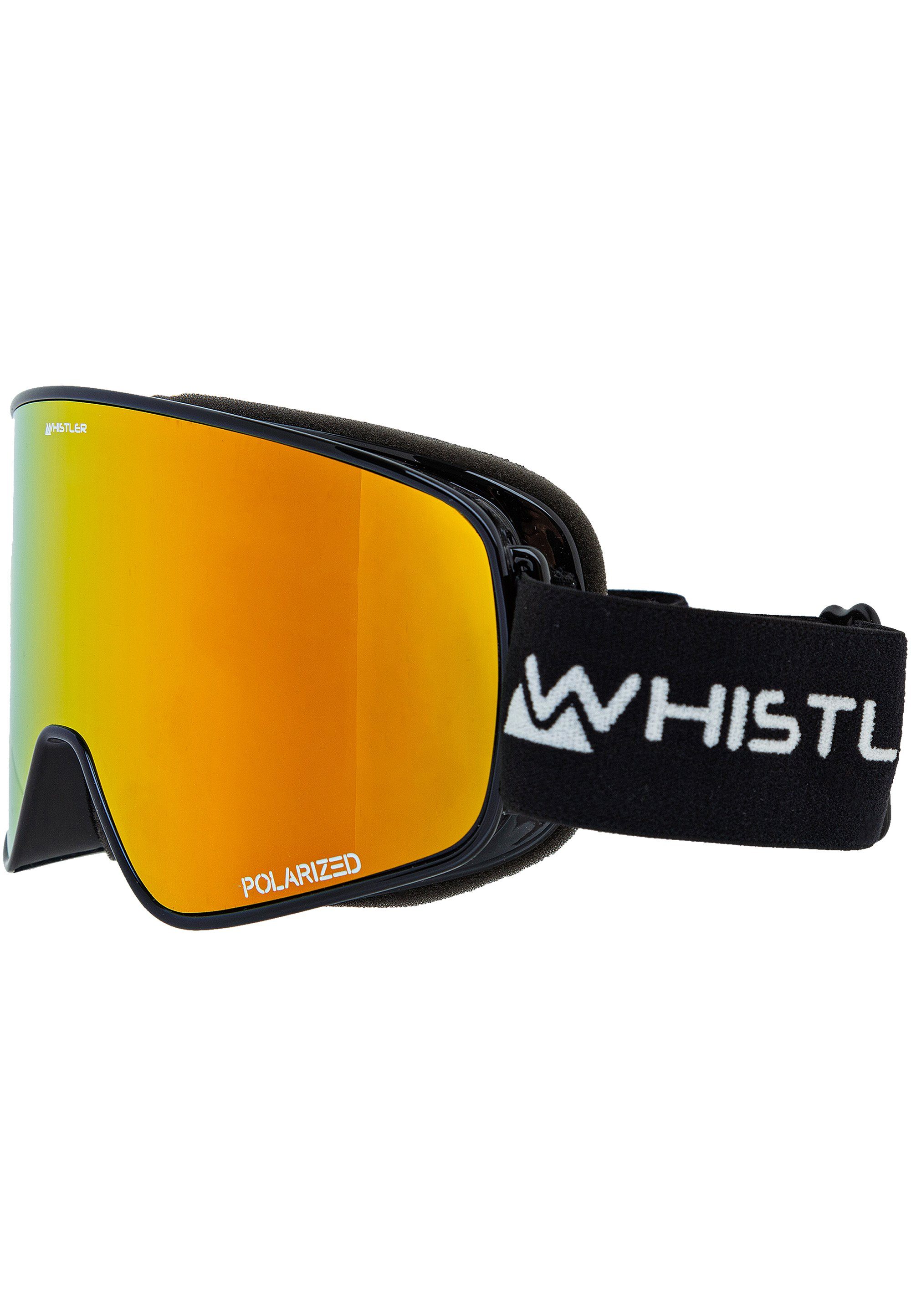 Polarized polarisierten Gläser, Goggle, WHISTLER Skibrille Brillenband WS8000 und 3-Schicht-Gesichtspolster Sport- Ski einstellbarem Mit mit